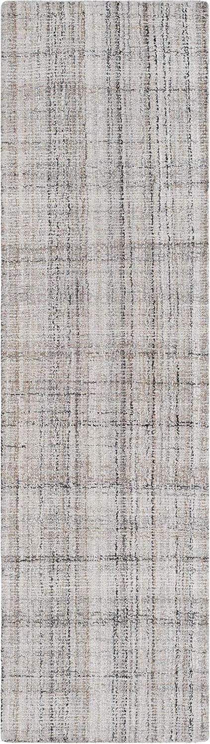 image:imageSAFAVIEH Abstract Collection Area Rug 8 Round Ivory amp Beige Handmade Wool amp Viscose Ideal for High Traffic Areas in Living Room Bedroom ABT141DCamelBlack