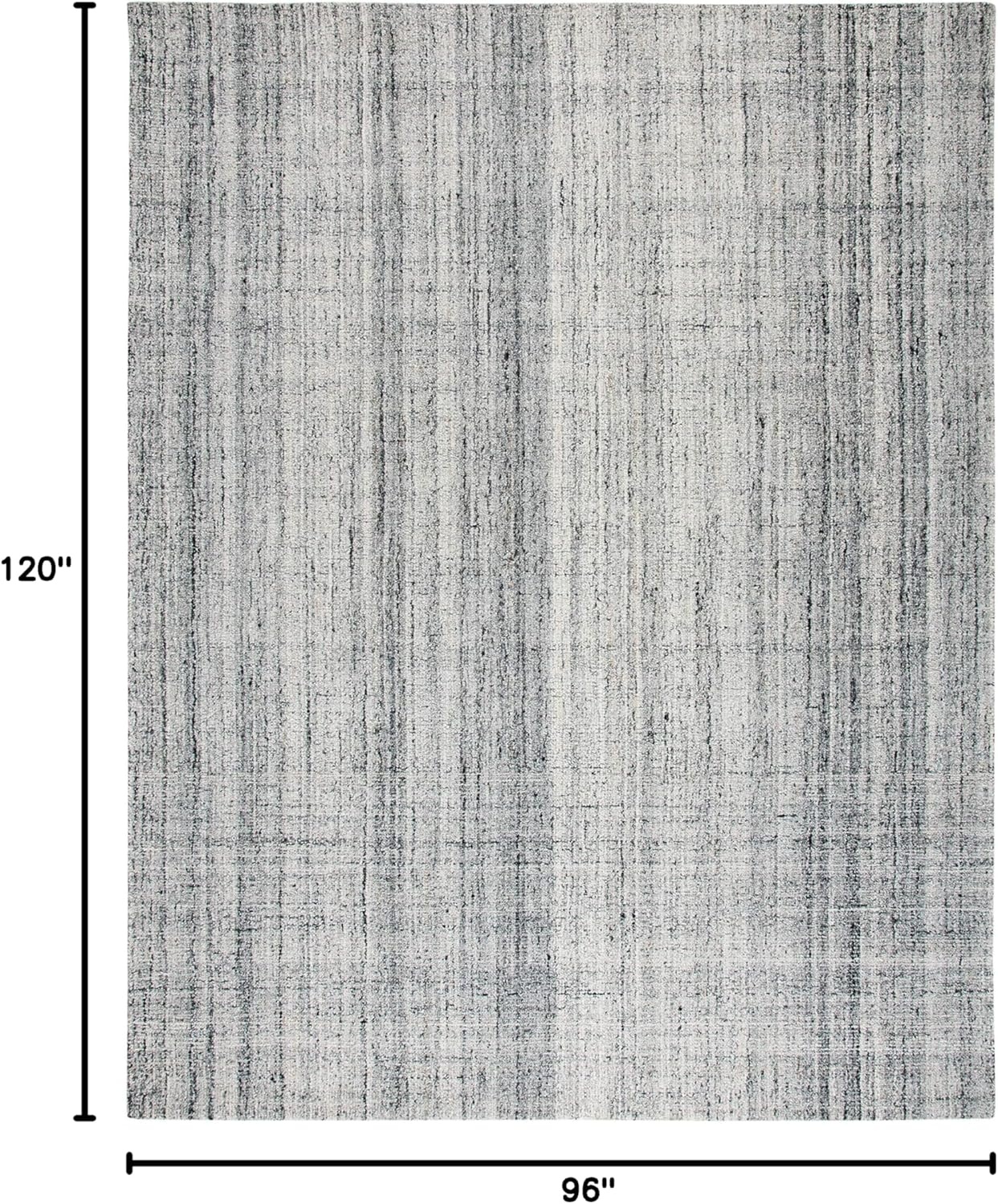 image:imageSAFAVIEH Abstract Collection Area Rug 8 Round Ivory amp Beige Handmade Wool amp Viscose Ideal for High Traffic Areas in Living Room Bedroom ABT141DGreyBlack