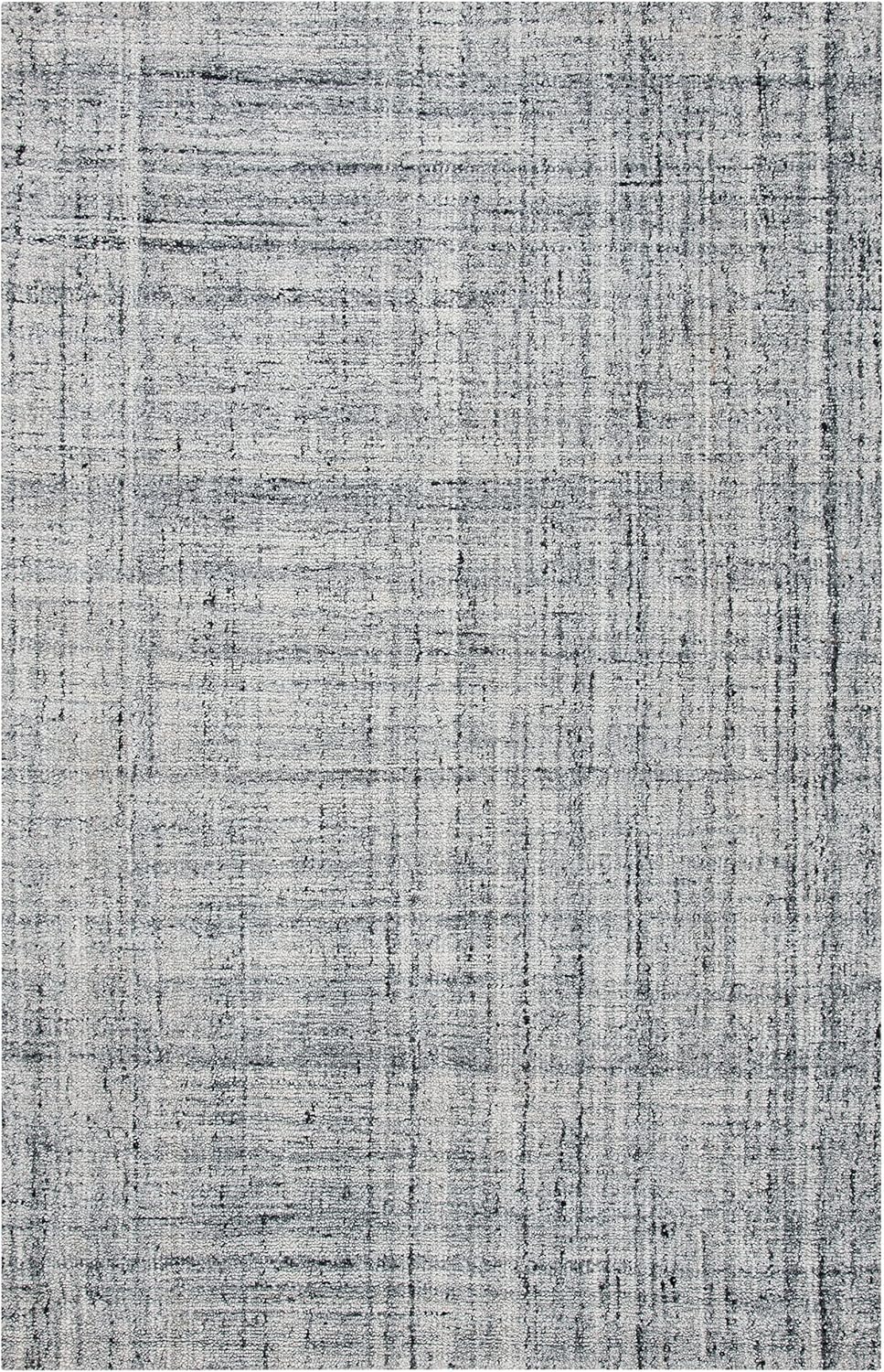 image:imageSAFAVIEH Abstract Collection Area Rug 8 Round Ivory amp Beige Handmade Wool amp Viscose Ideal for High Traffic Areas in Living Room Bedroom ABT141DGreyBlack