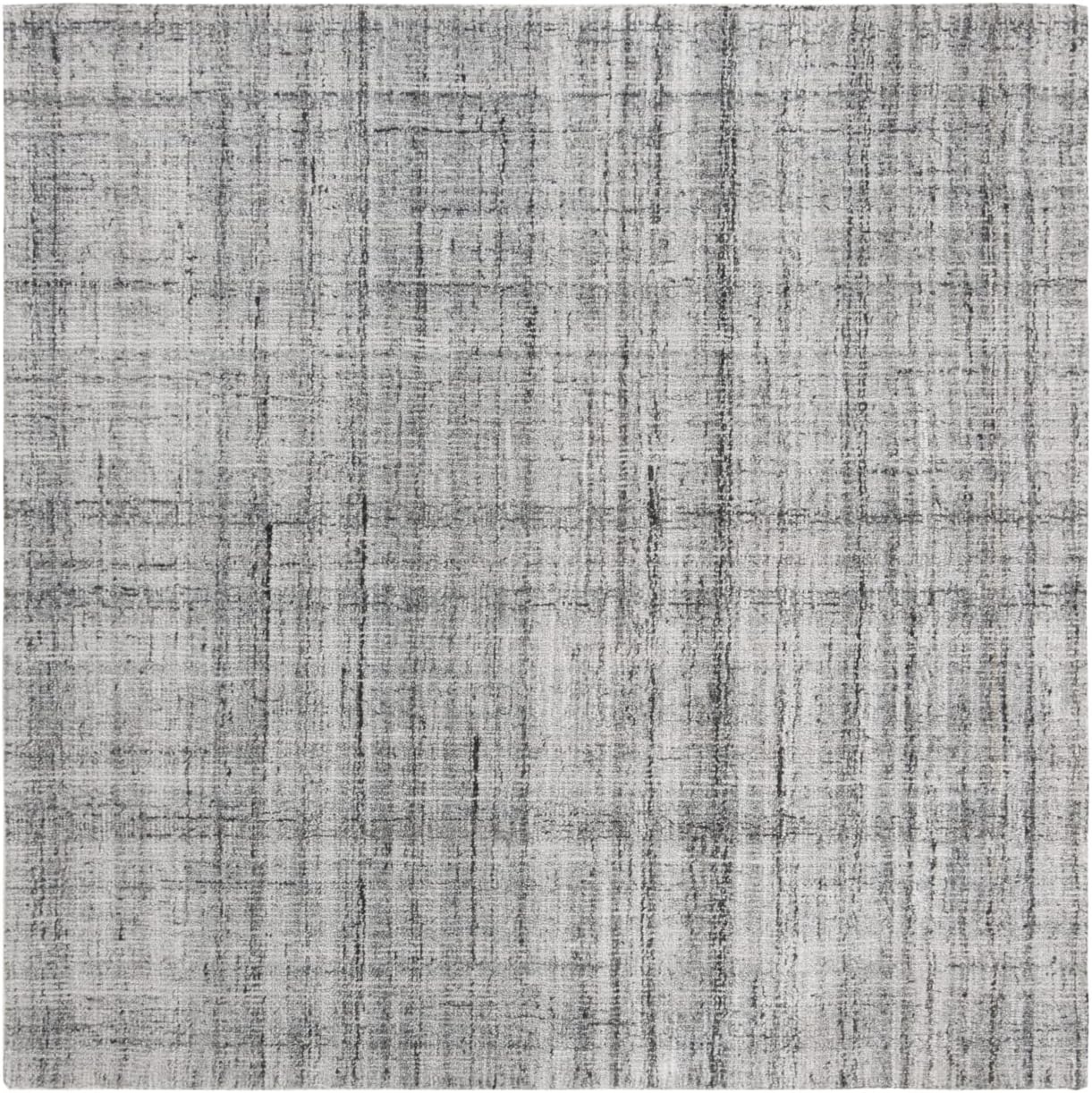 image:imageSAFAVIEH Abstract Collection Area Rug 8 Round Ivory amp Beige Handmade Wool amp Viscose Ideal for High Traffic Areas in Living Room Bedroom ABT141DGreyBlack