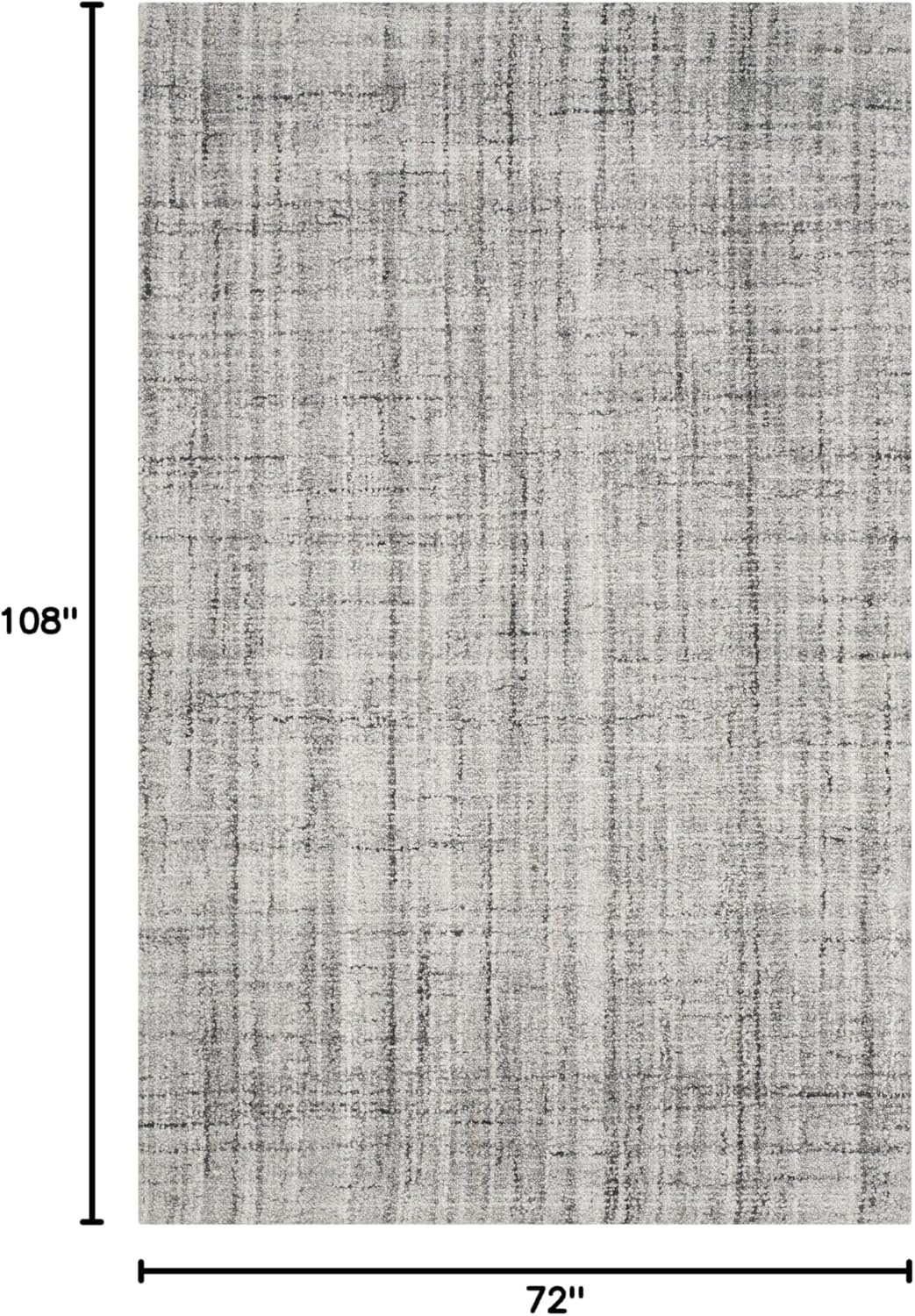 image:imageSAFAVIEH Abstract Collection Area Rug 8 Round Ivory amp Beige Handmade Wool amp Viscose Ideal for High Traffic Areas in Living Room Bedroom ABT141DGreyBlack