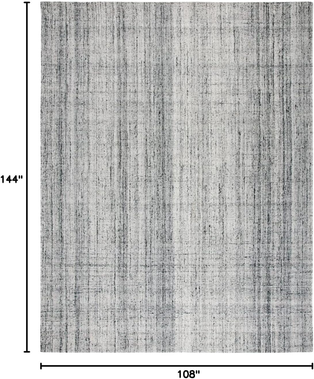 image:imageSAFAVIEH Abstract Collection Area Rug 8 Round Ivory amp Beige Handmade Wool amp Viscose Ideal for High Traffic Areas in Living Room Bedroom ABT141DGreyBlack