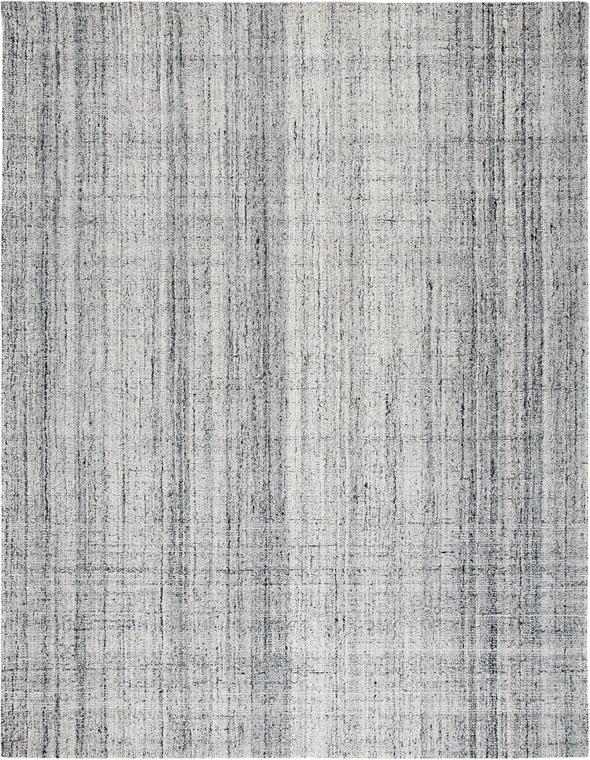 image:imageSAFAVIEH Abstract Collection Area Rug 8 Round Ivory amp Beige Handmade Wool amp Viscose Ideal for High Traffic Areas in Living Room Bedroom ABT141DGreyBlack