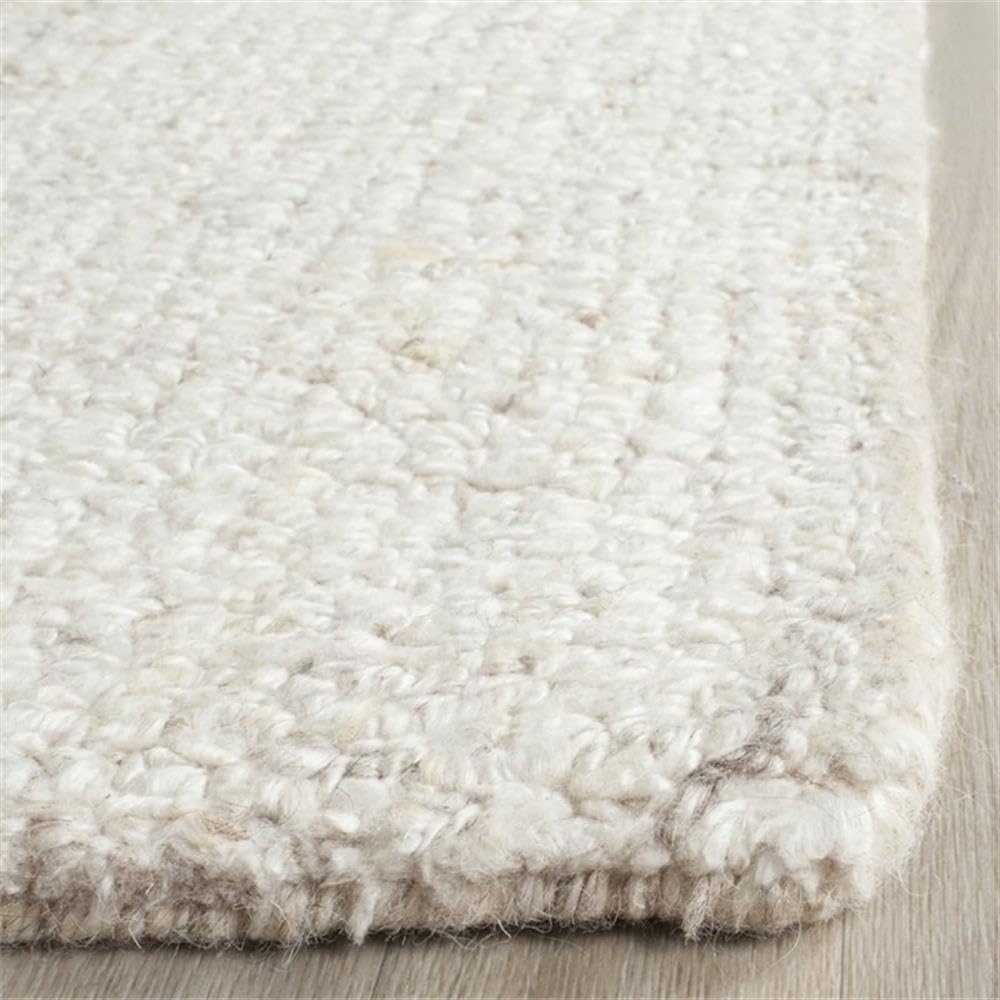 image:imageSAFAVIEH Abstract Collection Area Rug 8 Round Ivory amp Beige Handmade Wool amp Viscose Ideal for High Traffic Areas in Living Room Bedroom ABT141DIvoryBeige