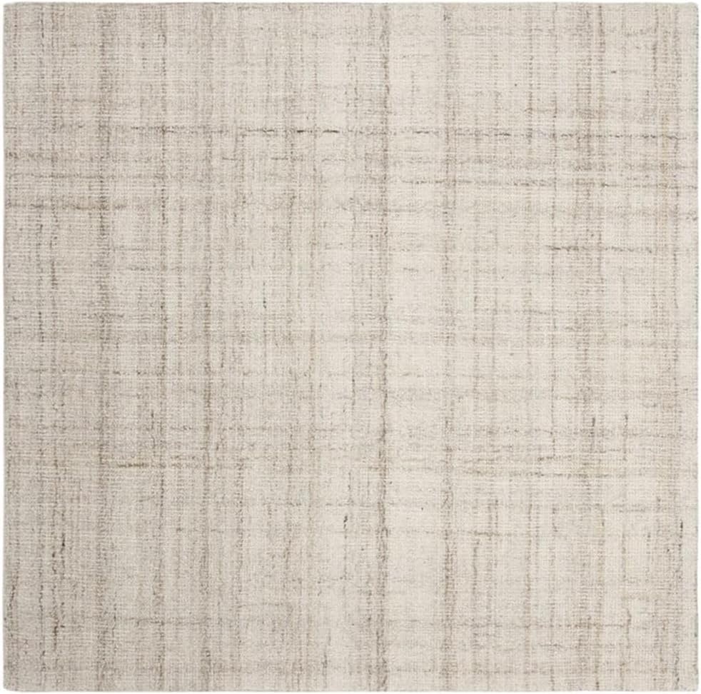 image:imageSAFAVIEH Abstract Collection Area Rug 8 Round Ivory amp Beige Handmade Wool amp Viscose Ideal for High Traffic Areas in Living Room Bedroom ABT141DIvoryBeige