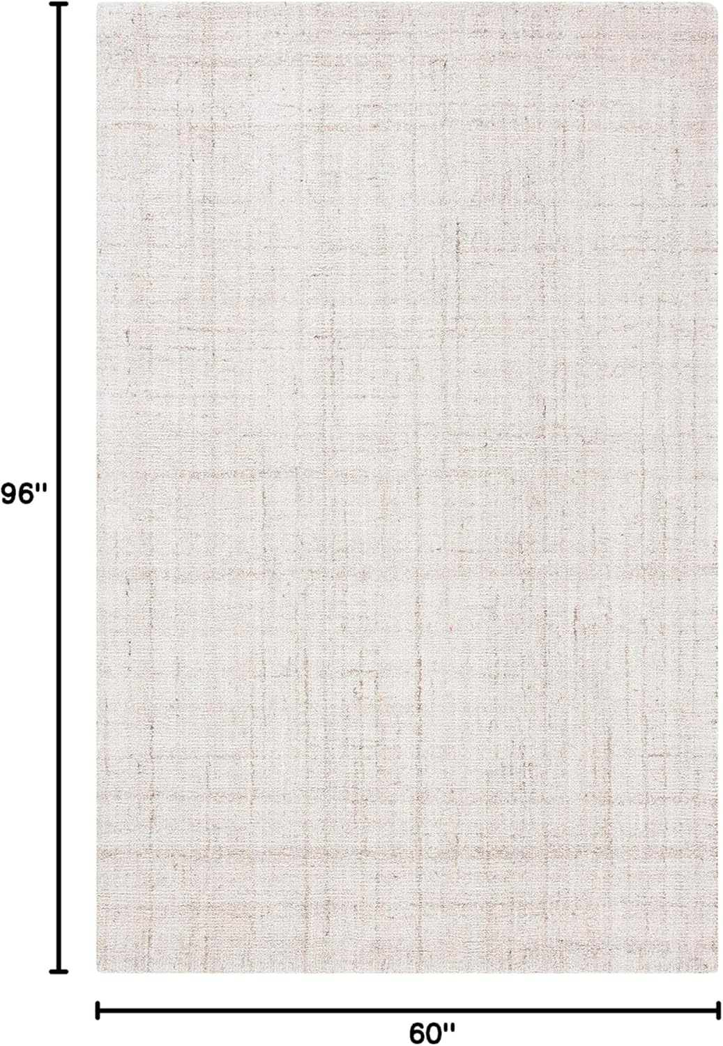 image:imageSAFAVIEH Abstract Collection Area Rug 8 Round Ivory amp Beige Handmade Wool amp Viscose Ideal for High Traffic Areas in Living Room Bedroom ABT141DIvoryBeige