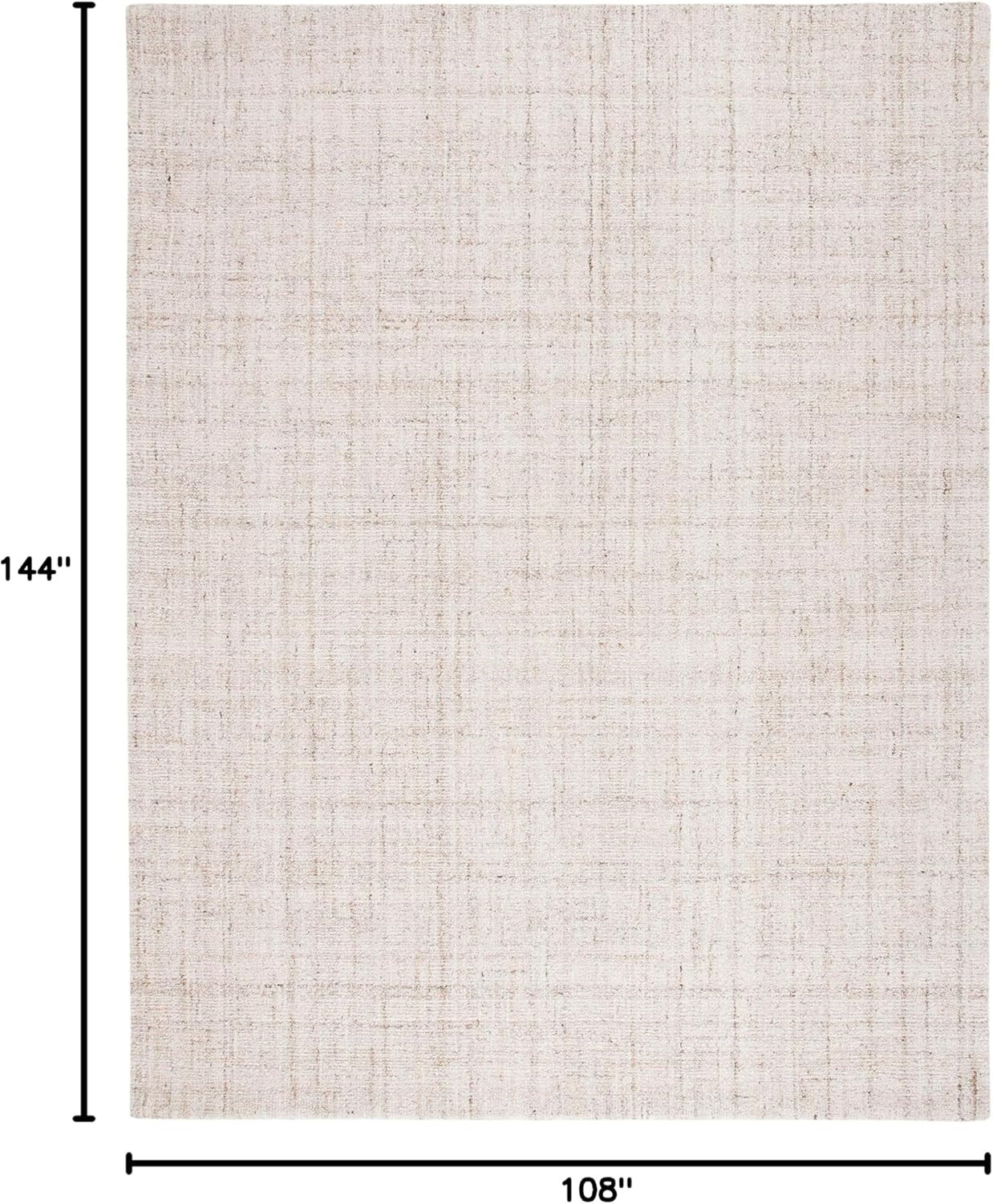 image:imageSAFAVIEH Abstract Collection Area Rug 8 Round Ivory amp Beige Handmade Wool amp Viscose Ideal for High Traffic Areas in Living Room Bedroom ABT141DIvoryBeige