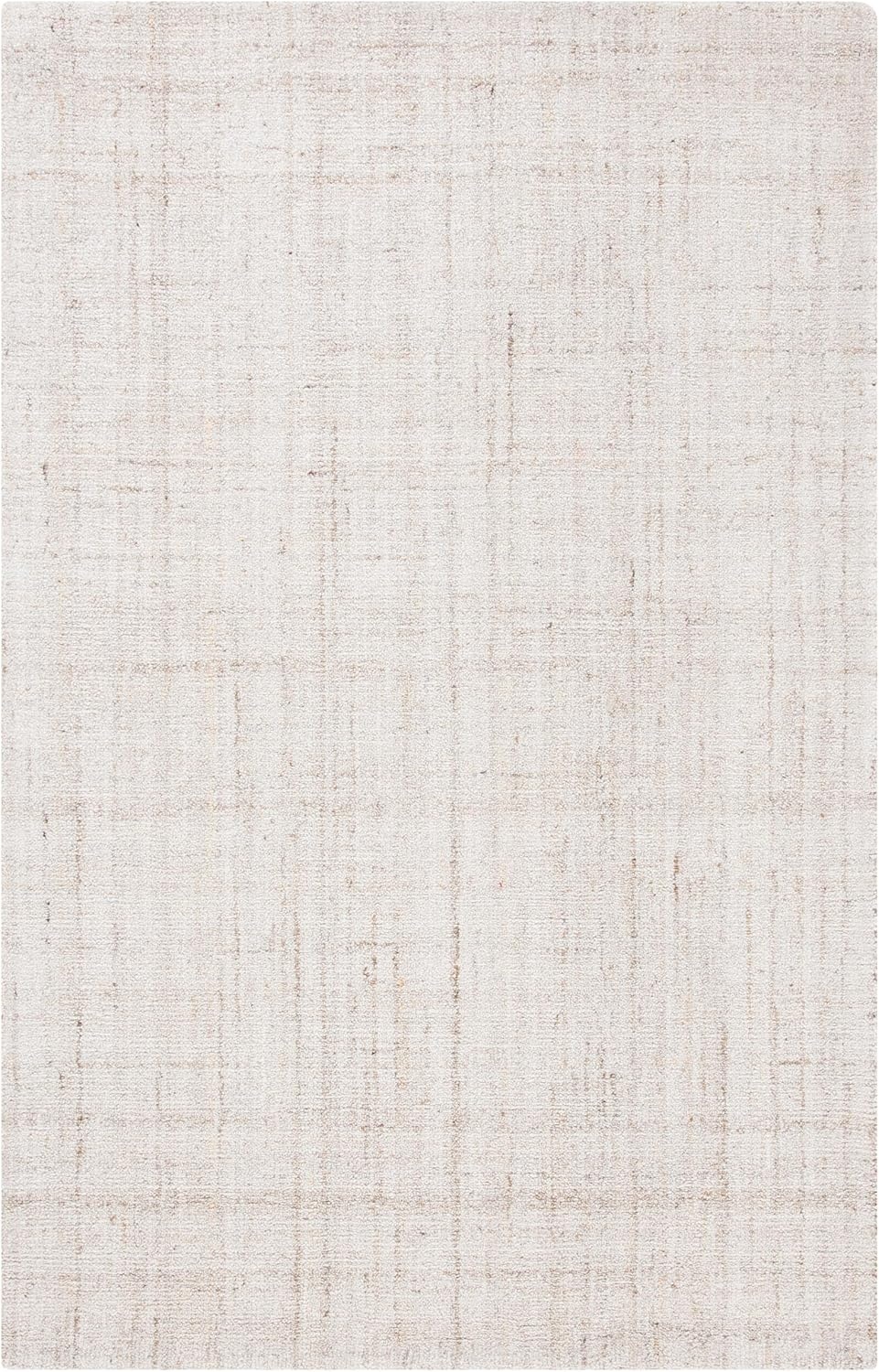 image:imageSAFAVIEH Abstract Collection Area Rug 8 Round Ivory amp Beige Handmade Wool amp Viscose Ideal for High Traffic Areas in Living Room Bedroom ABT141DIvoryBeige