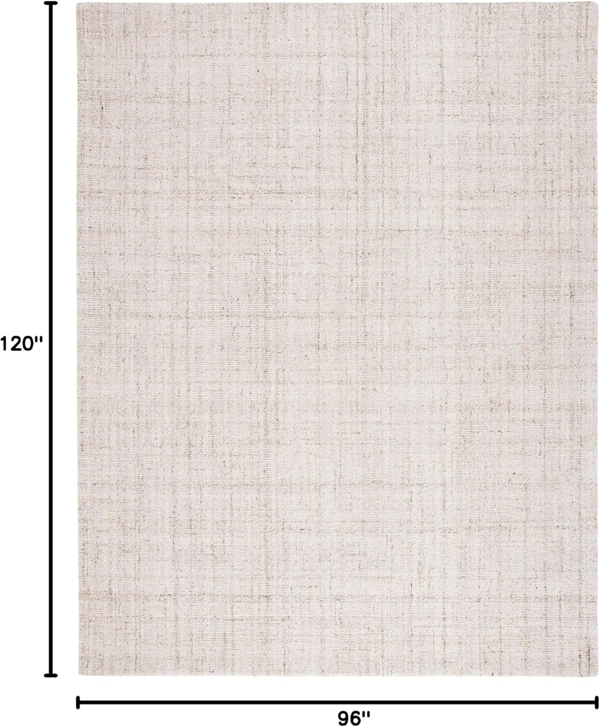 image:imageSAFAVIEH Abstract Collection Area Rug 8 Round Ivory amp Beige Handmade Wool amp Viscose Ideal for High Traffic Areas in Living Room Bedroom ABT141DIvoryBeige