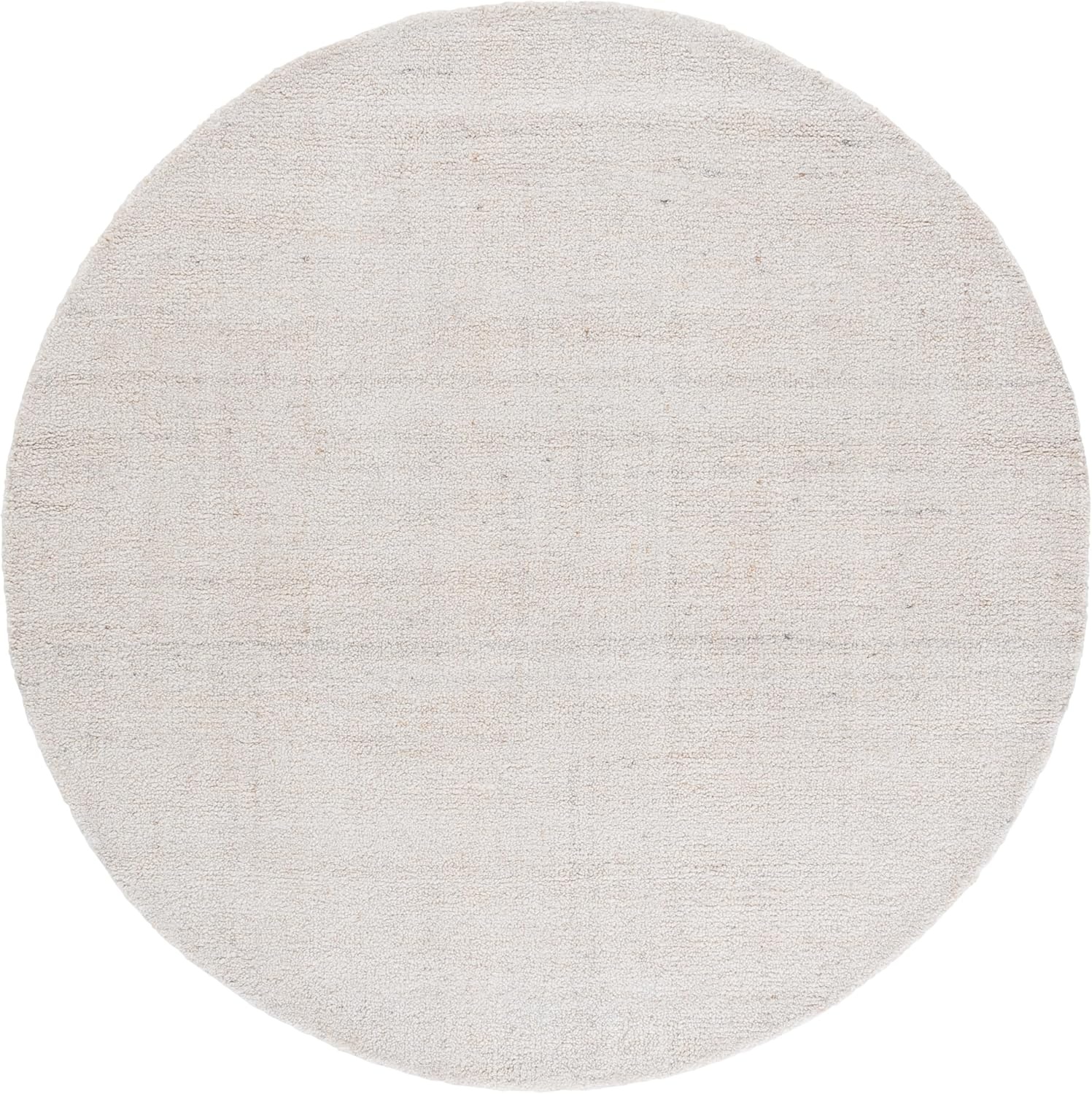 image:imageSAFAVIEH Abstract Collection Area Rug 8 Round Ivory amp Beige Handmade Wool amp Viscose Ideal for High Traffic Areas in Living Room Bedroom ABT141DIvoryBeige