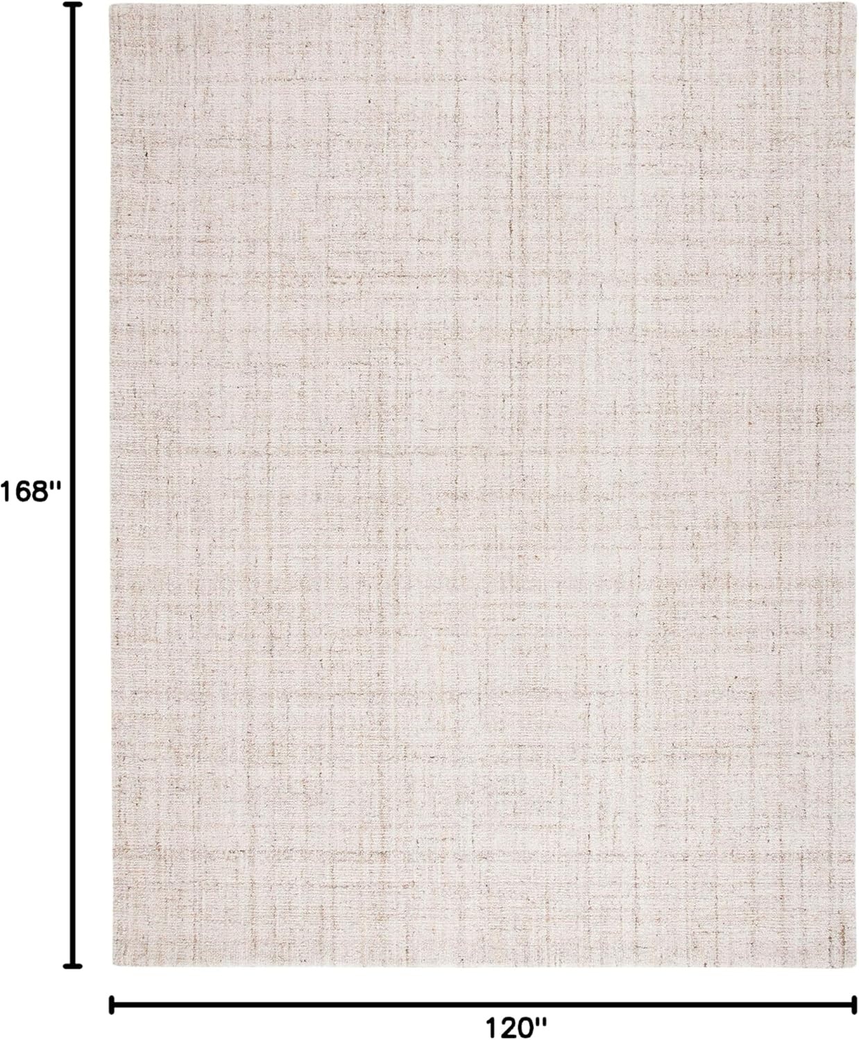 image:imageSAFAVIEH Abstract Collection Area Rug 8 Round Ivory amp Beige Handmade Wool amp Viscose Ideal for High Traffic Areas in Living Room Bedroom ABT141DIvoryBeige
