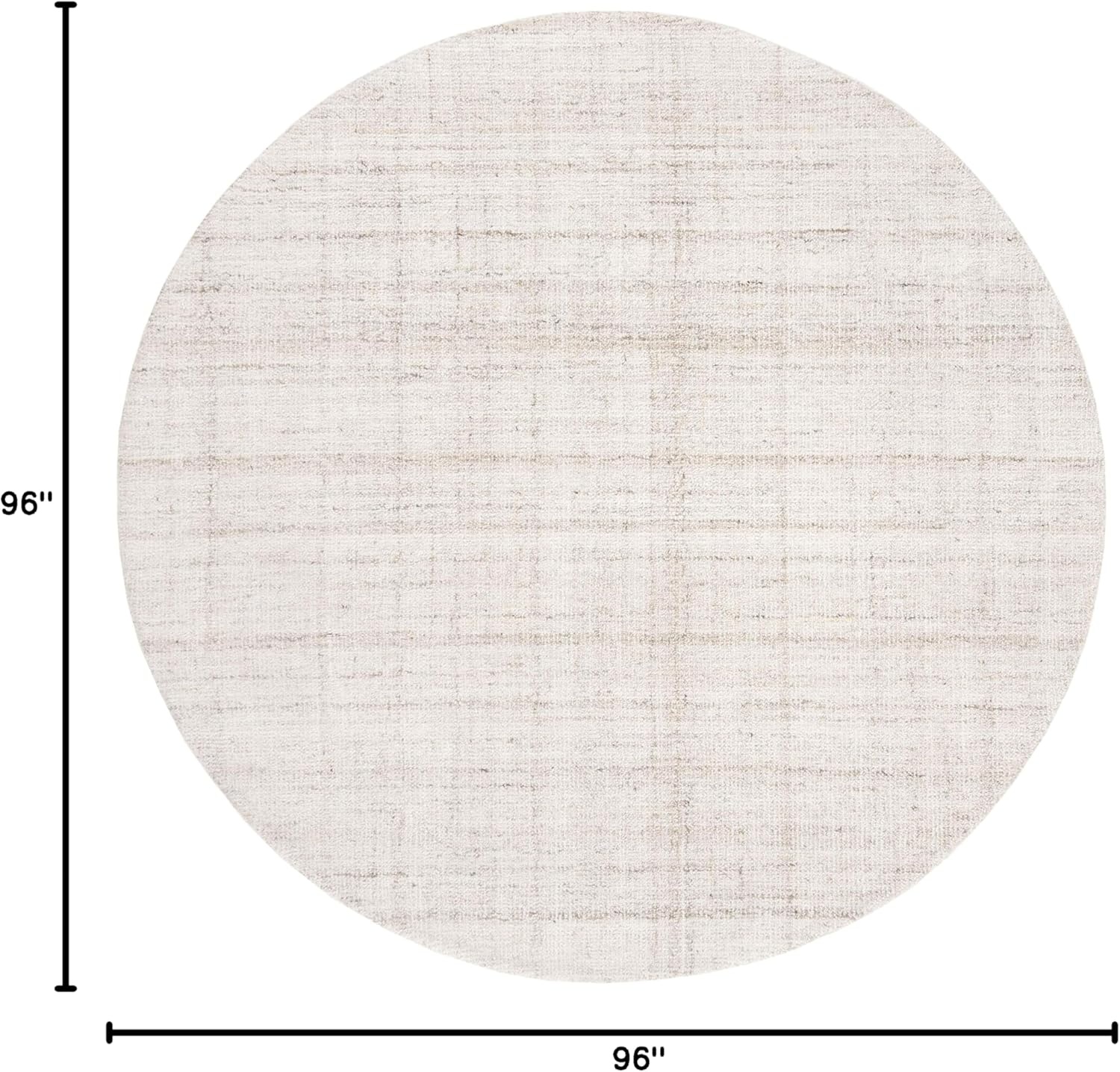 image:imageSAFAVIEH Abstract Collection Area Rug 8 Round Ivory amp Beige Handmade Wool amp Viscose Ideal for High Traffic Areas in Living Room Bedroom ABT141DIvoryBeige