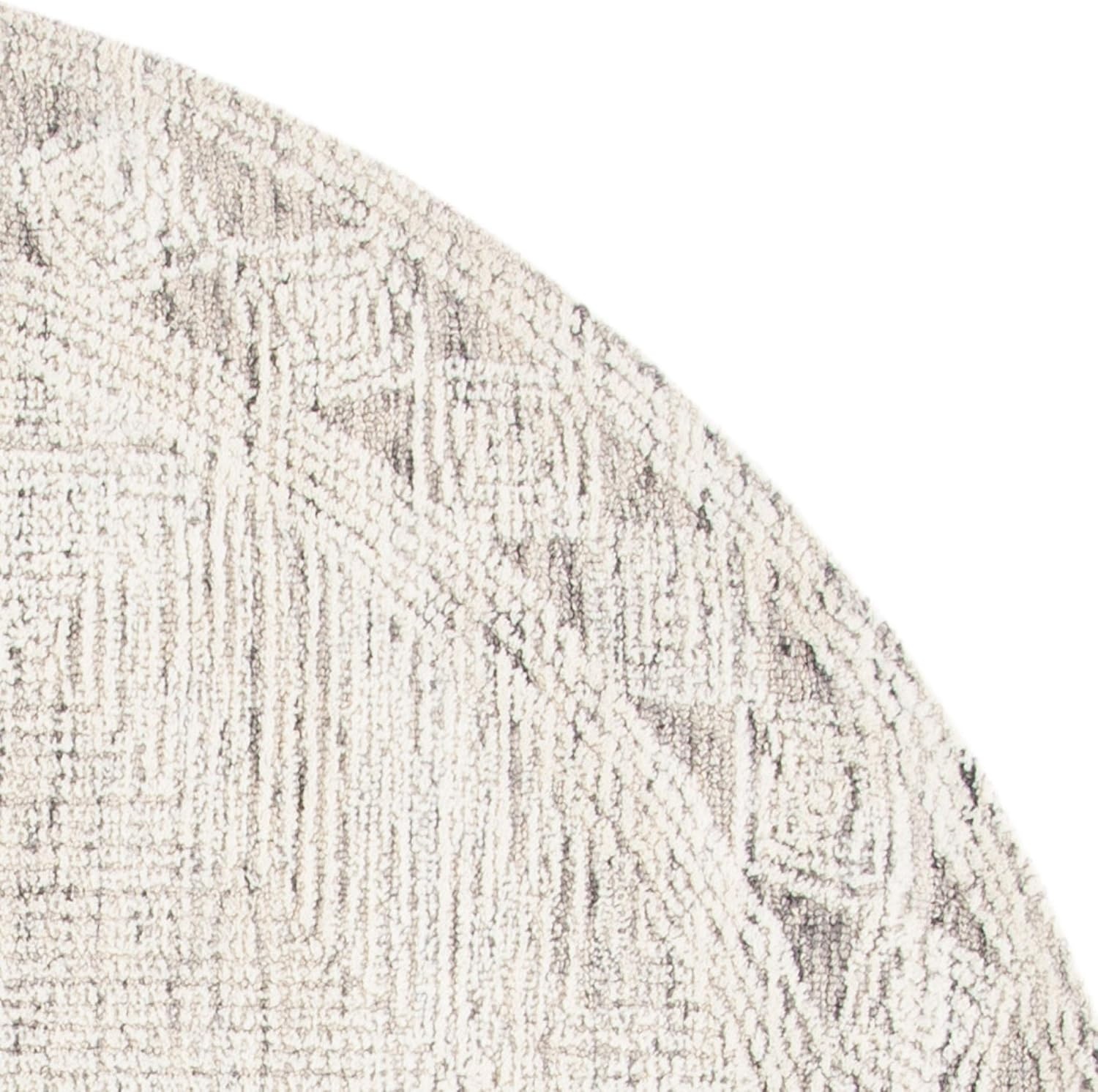image:imageSAFAVIEH Abstract Collection Area Rug 8 Round Ivory amp Beige Handmade Wool amp Viscose Ideal for High Traffic Areas in Living Room Bedroom ABT141DIvoryBeige