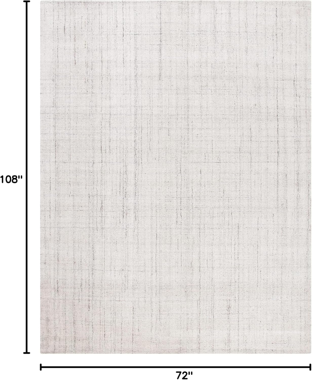 image:imageSAFAVIEH Abstract Collection Area Rug 8 Round Ivory amp Beige Handmade Wool amp Viscose Ideal for High Traffic Areas in Living Room Bedroom ABT141DLight Grey