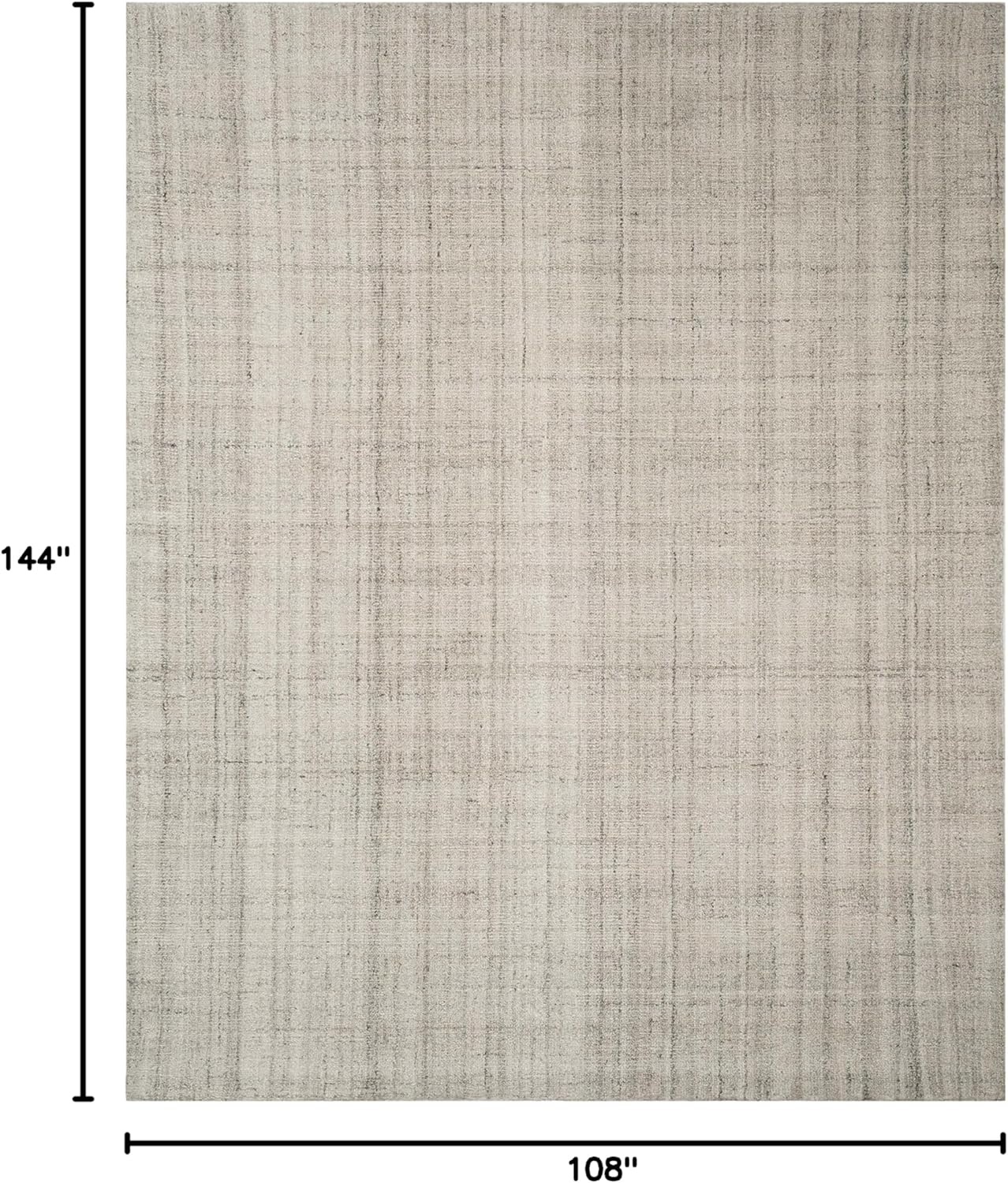 image:imageSAFAVIEH Abstract Collection Area Rug 8 Round Ivory amp Beige Handmade Wool amp Viscose Ideal for High Traffic Areas in Living Room Bedroom ABT141DLight Grey