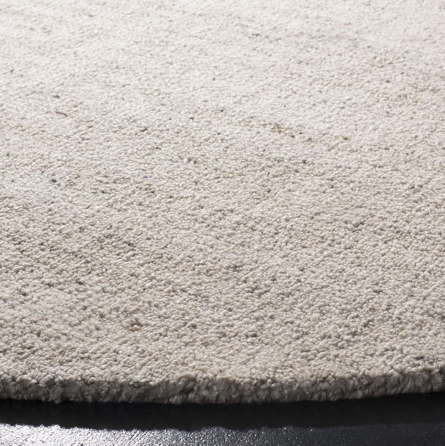 image:imageSAFAVIEH Abstract Collection Area Rug 8 Round Ivory amp Beige Handmade Wool amp Viscose Ideal for High Traffic Areas in Living Room Bedroom ABT141DLight Grey