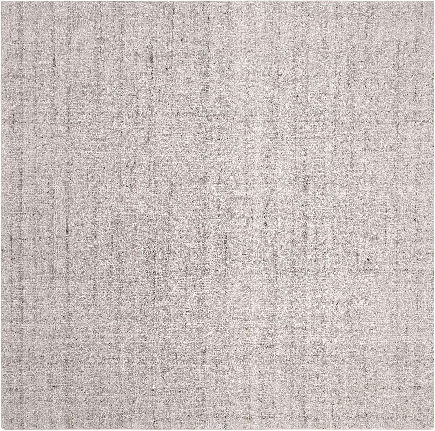 image:imageSAFAVIEH Abstract Collection Area Rug 8 Round Ivory amp Beige Handmade Wool amp Viscose Ideal for High Traffic Areas in Living Room Bedroom ABT141DLight Grey