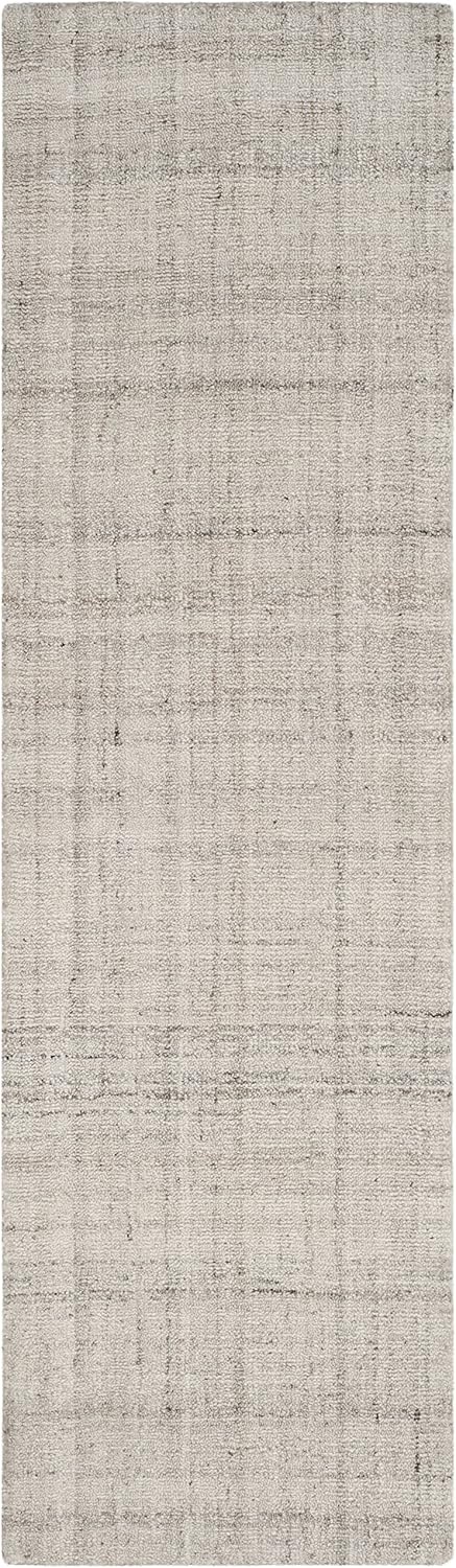 image:imageSAFAVIEH Abstract Collection Area Rug 8 Round Ivory amp Beige Handmade Wool amp Viscose Ideal for High Traffic Areas in Living Room Bedroom ABT141DLight Grey
