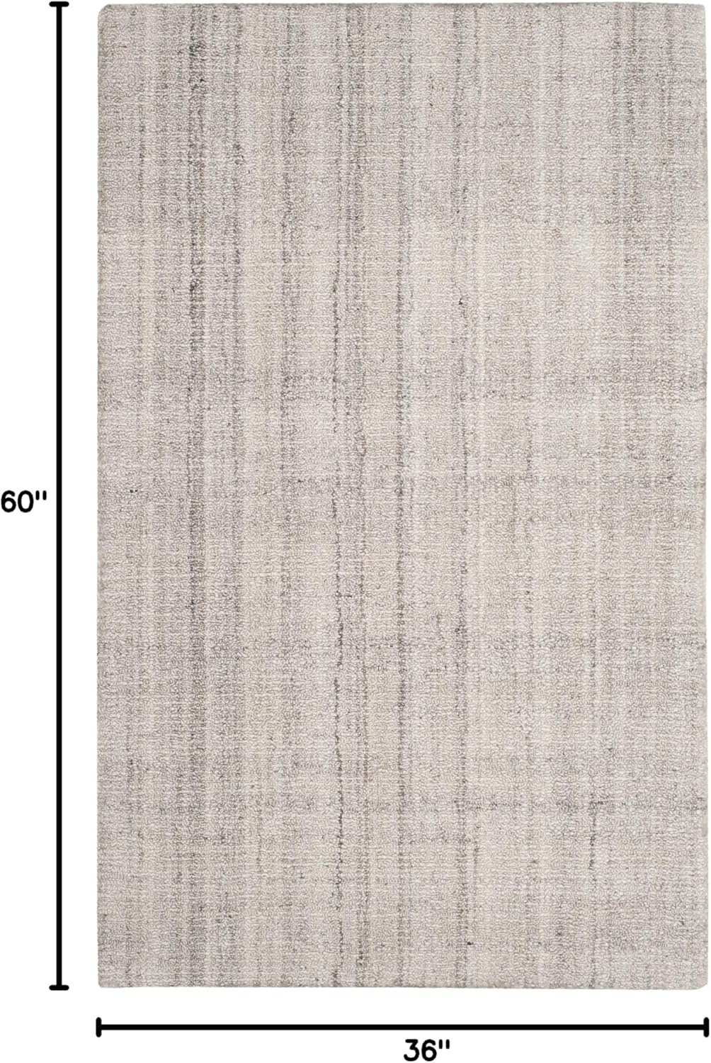 image:imageSAFAVIEH Abstract Collection Area Rug 8 Round Ivory amp Beige Handmade Wool amp Viscose Ideal for High Traffic Areas in Living Room Bedroom ABT141DLight Grey