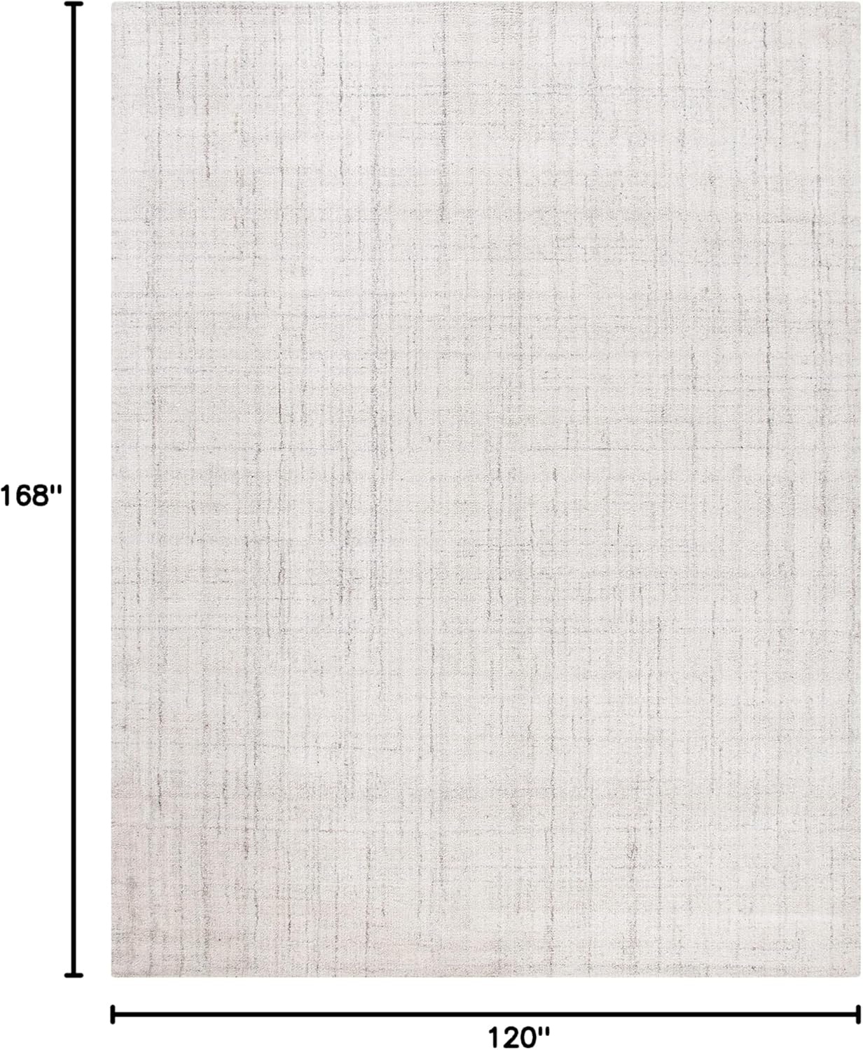 image:imageSAFAVIEH Abstract Collection Area Rug 8 Round Ivory amp Beige Handmade Wool amp Viscose Ideal for High Traffic Areas in Living Room Bedroom ABT141DLight Grey