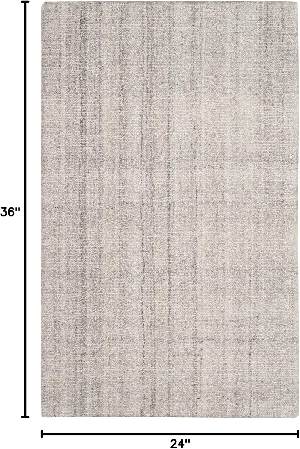 image:imageSAFAVIEH Abstract Collection Area Rug 8 Round Ivory amp Beige Handmade Wool amp Viscose Ideal for High Traffic Areas in Living Room Bedroom ABT141DLight Grey