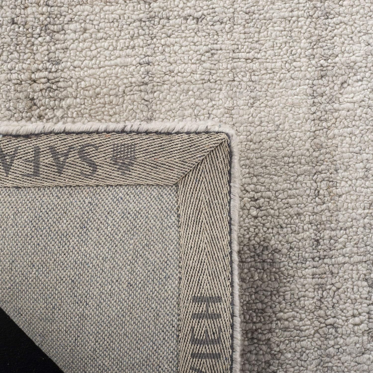 image:imageSAFAVIEH Abstract Collection Area Rug 8 Round Ivory amp Beige Handmade Wool amp Viscose Ideal for High Traffic Areas in Living Room Bedroom ABT141DLight Grey