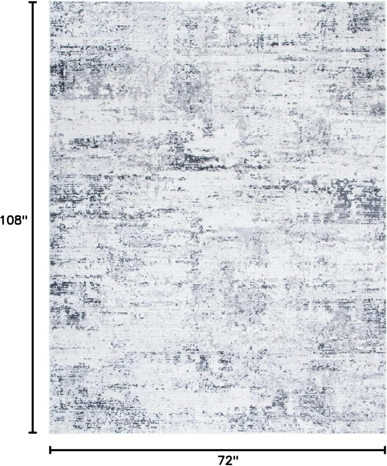 image:imageSAFAVIEH Amelia Collection Area Rug 8 x 10 Ivory amp Blue Modern Abstract Design NonShedding amp Easy Care Ideal for High Traffic Areas in Living Room Bedroom ALA700AIvoryGrey