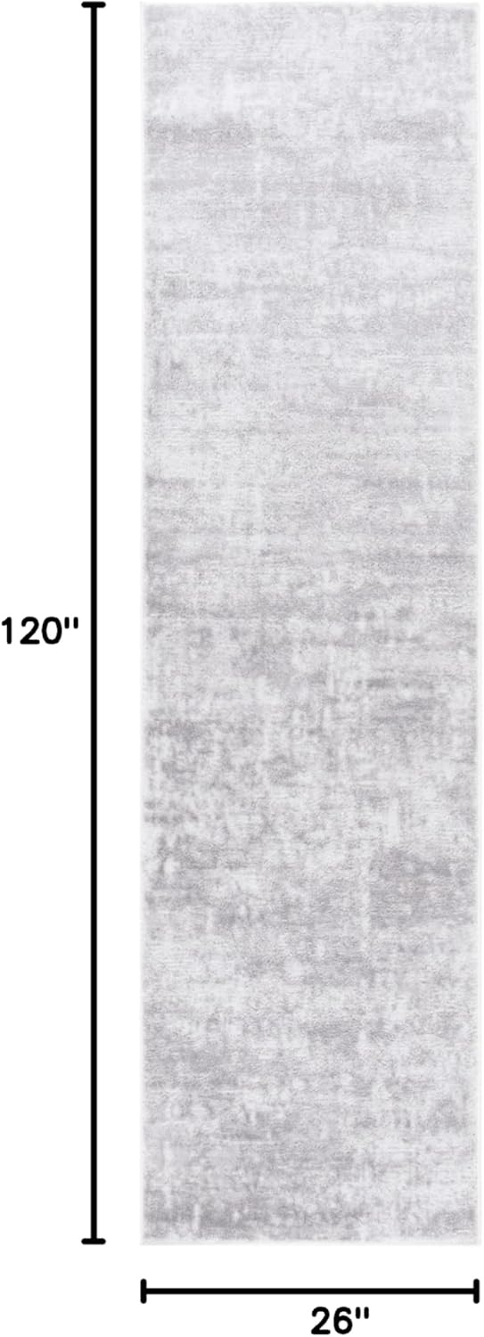 image:imageSAFAVIEH Amelia Collection Area Rug 8 x 10 Ivory amp Blue Modern Abstract Design NonShedding amp Easy Care Ideal for High Traffic Areas in Living Room Bedroom ALA700AIvoryStone Grey