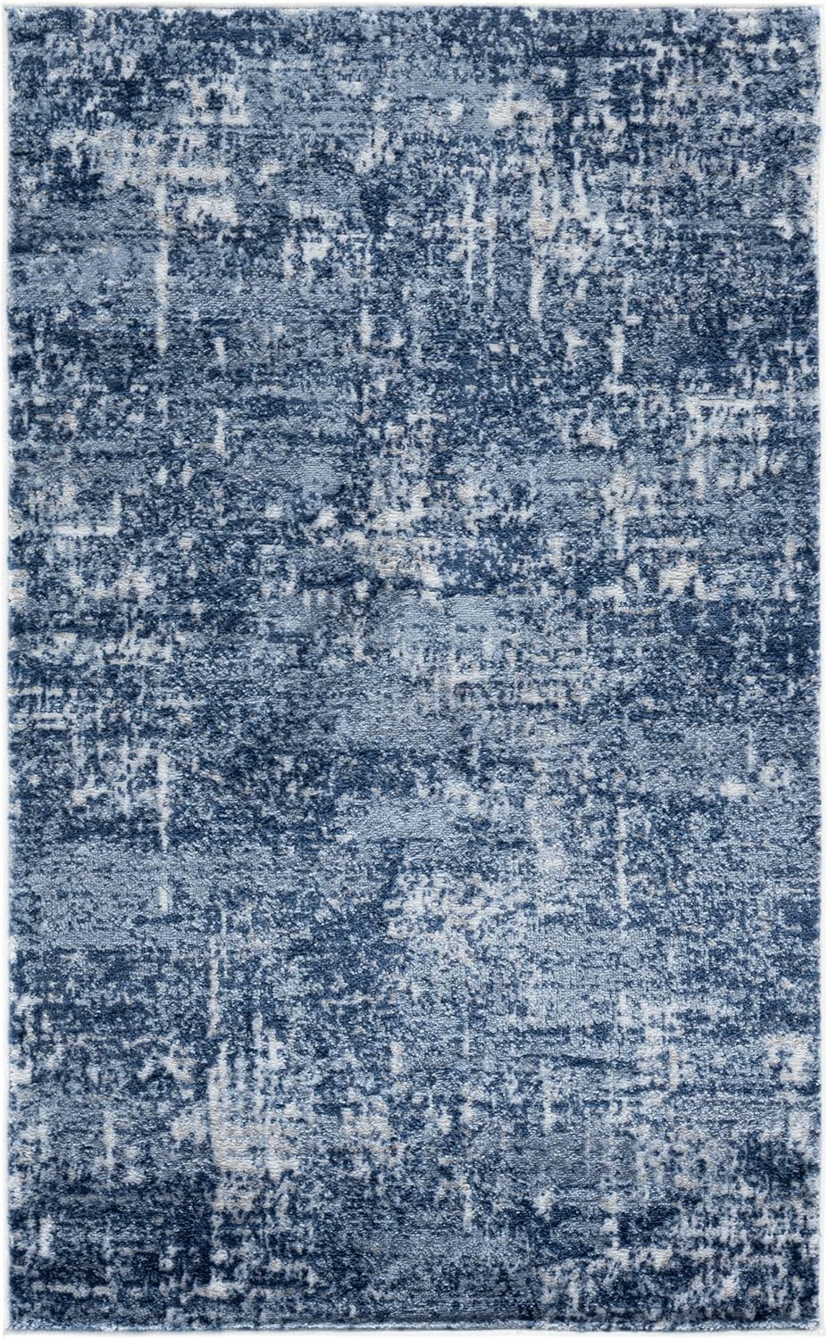 image:imageSAFAVIEH Amelia Collection Area Rug 8 x 10 Ivory amp Blue Modern Abstract Design NonShedding amp Easy Care Ideal for High Traffic Areas in Living Room Bedroom ALA700AIvoryDark Blue