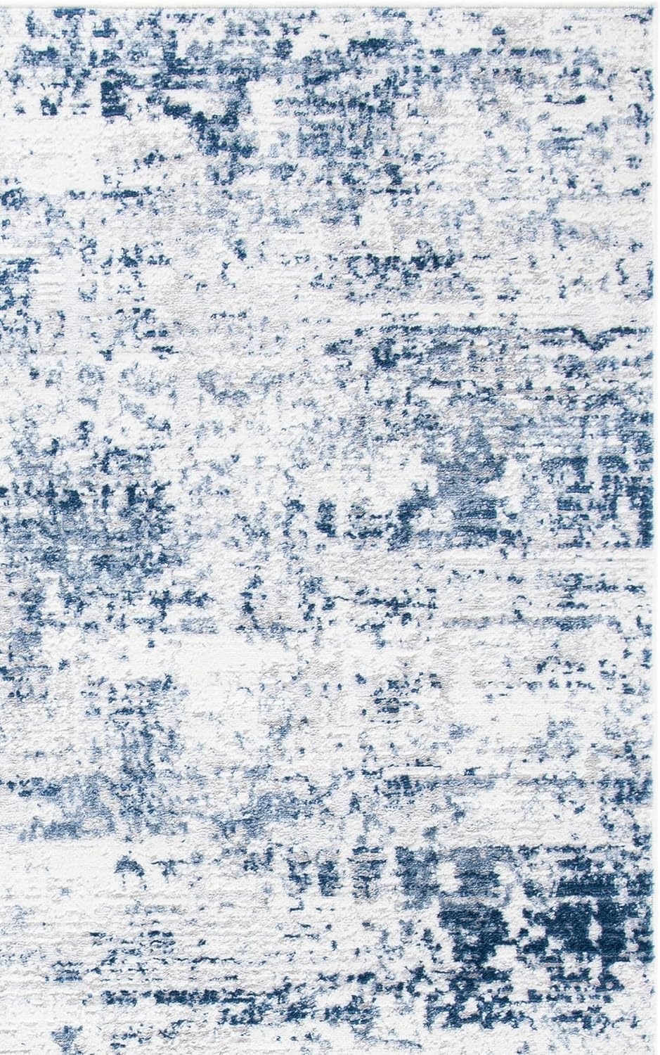 image:imageSAFAVIEH Amelia Collection Area Rug 8 x 10 Ivory amp Blue Modern Abstract Design NonShedding amp Easy Care Ideal for High Traffic Areas in Living Room Bedroom ALA700AIvoryNavy