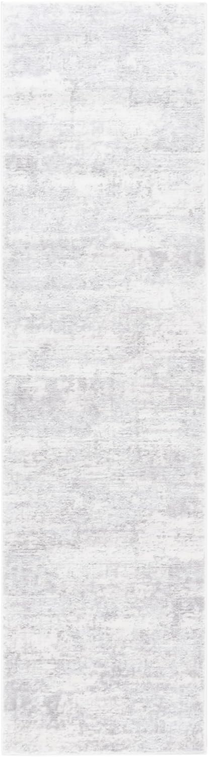 image:imageSAFAVIEH Amelia Collection Area Rug 8 x 10 Ivory amp Blue Modern Abstract Design NonShedding amp Easy Care Ideal for High Traffic Areas in Living Room Bedroom ALA700AIvoryLight Grey