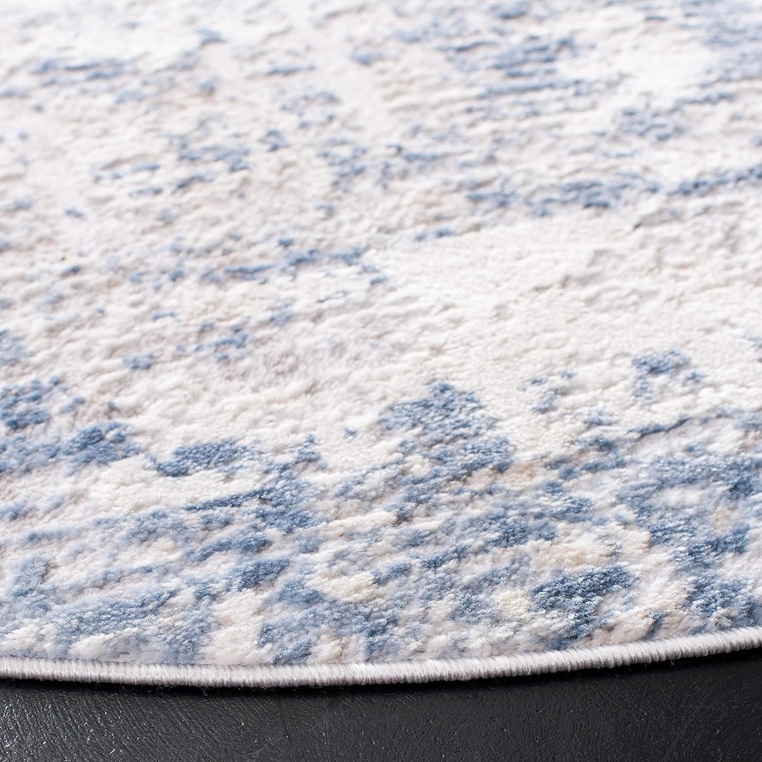 image:imageSAFAVIEH Amelia Collection Area Rug 8 x 10 Ivory amp Blue Modern Abstract Design NonShedding amp Easy Care Ideal for High Traffic Areas in Living Room Bedroom ALA700AIvoryBlue