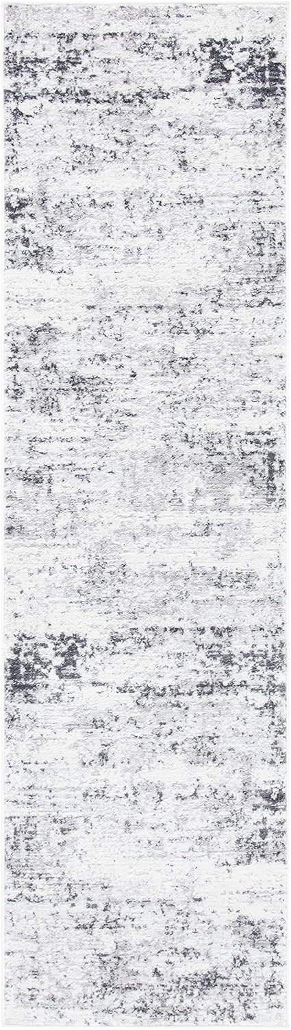 image:imageSAFAVIEH Amelia Collection Area Rug 8 x 10 Ivory amp Blue Modern Abstract Design NonShedding amp Easy Care Ideal for High Traffic Areas in Living Room Bedroom ALA700AIvoryGrey
