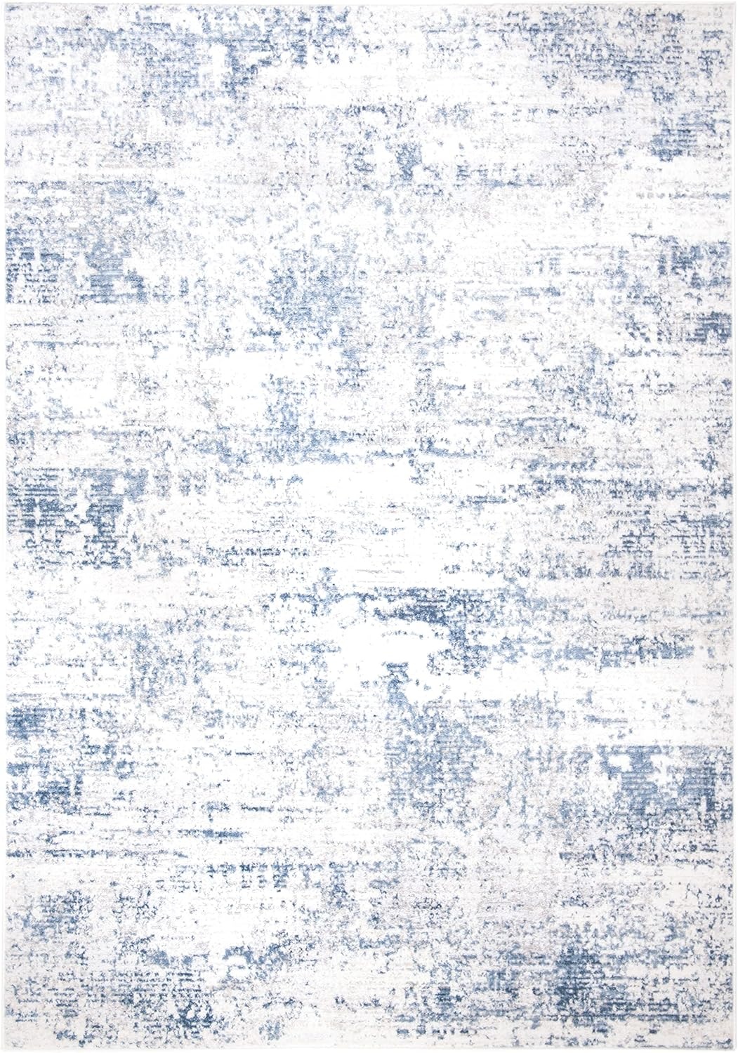 image:imageSAFAVIEH Amelia Collection Area Rug 8 x 10 Ivory amp Blue Modern Abstract Design NonShedding amp Easy Care Ideal for High Traffic Areas in Living Room Bedroom ALA700AIvoryBlue