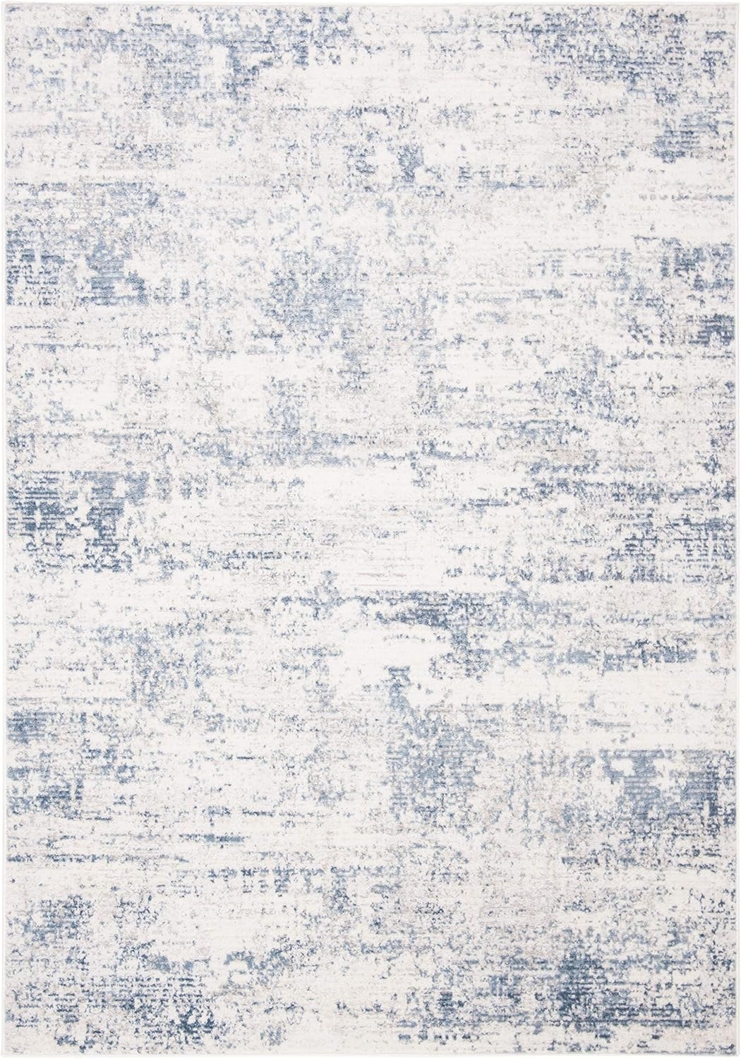 image:imageSAFAVIEH Amelia Collection Area Rug 8 x 10 Ivory amp Blue Modern Abstract Design NonShedding amp Easy Care Ideal for High Traffic Areas in Living Room Bedroom ALA700AIvoryBlue