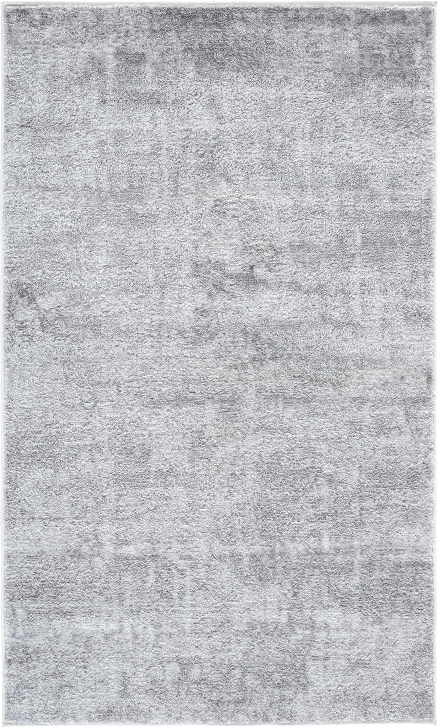 image:imageSAFAVIEH Amelia Collection Area Rug 8 x 10 Ivory amp Blue Modern Abstract Design NonShedding amp Easy Care Ideal for High Traffic Areas in Living Room Bedroom ALA700AIvoryStone Grey