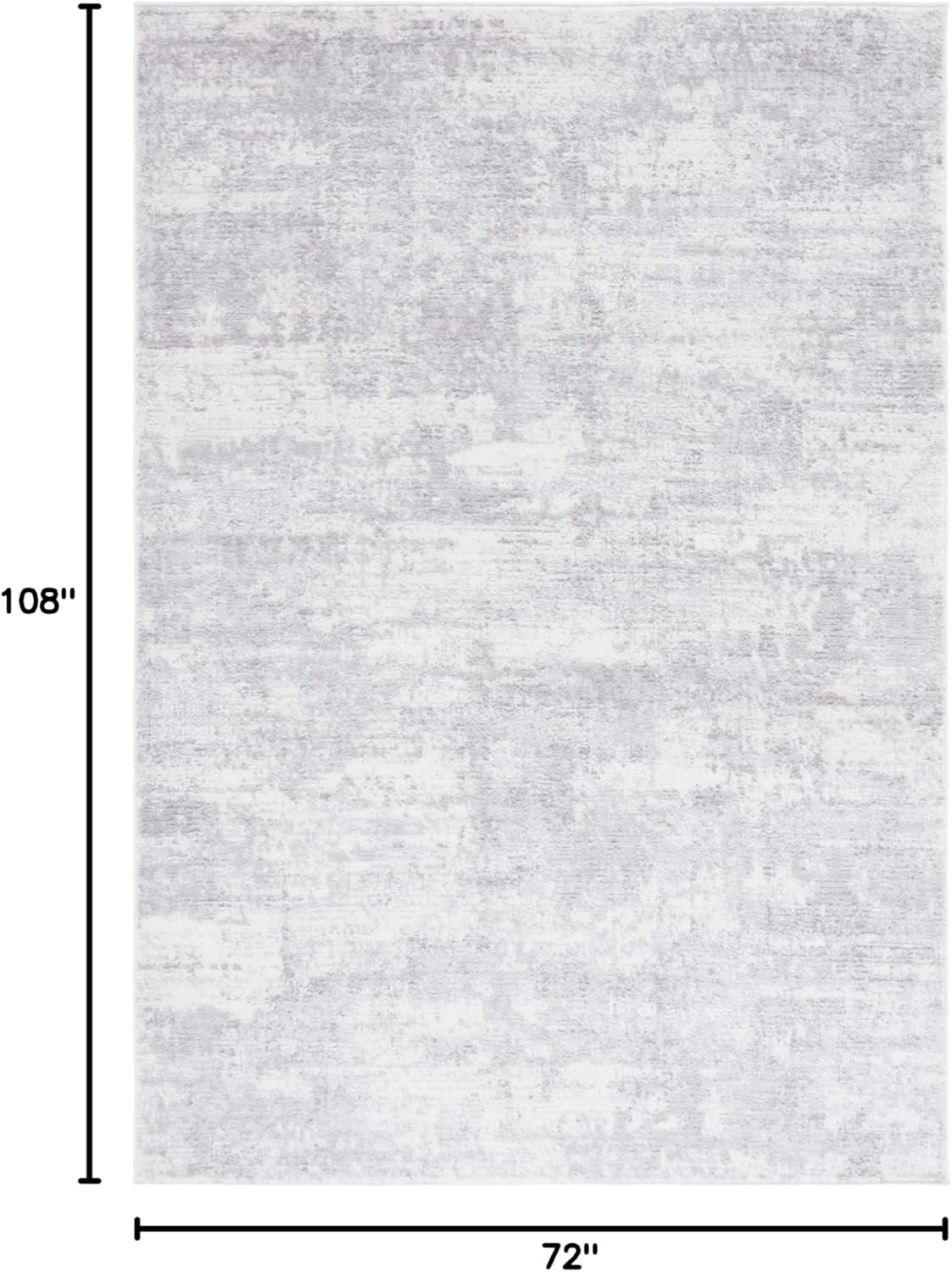 image:imageSAFAVIEH Amelia Collection Area Rug 8 x 10 Ivory amp Blue Modern Abstract Design NonShedding amp Easy Care Ideal for High Traffic Areas in Living Room Bedroom ALA700AIvoryLight Grey