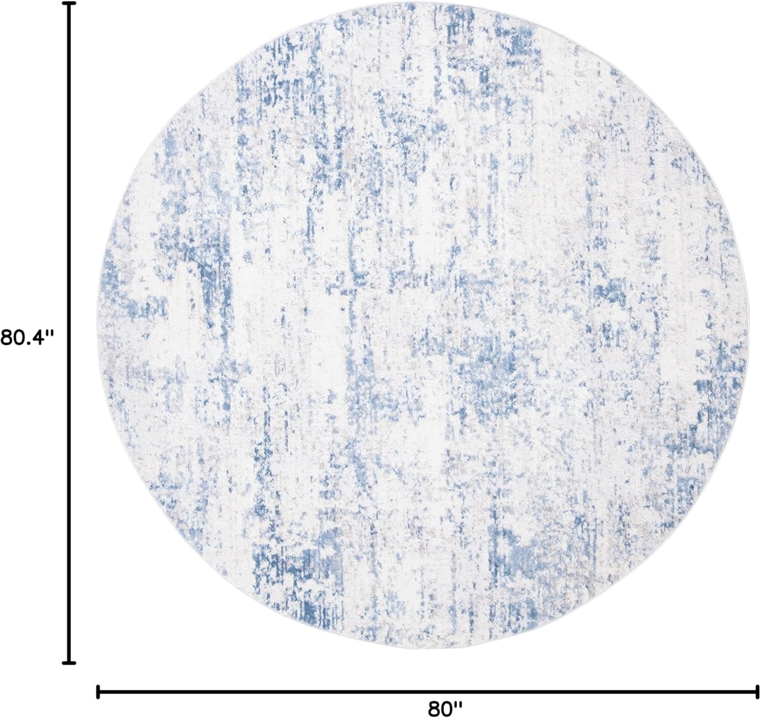 image:imageSAFAVIEH Amelia Collection Area Rug 8 x 10 Ivory amp Blue Modern Abstract Design NonShedding amp Easy Care Ideal for High Traffic Areas in Living Room Bedroom ALA700AIvoryBlue