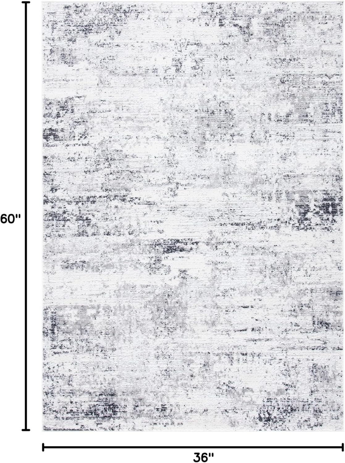 image:imageSAFAVIEH Amelia Collection Area Rug 8 x 10 Ivory amp Blue Modern Abstract Design NonShedding amp Easy Care Ideal for High Traffic Areas in Living Room Bedroom ALA700AIvoryGrey