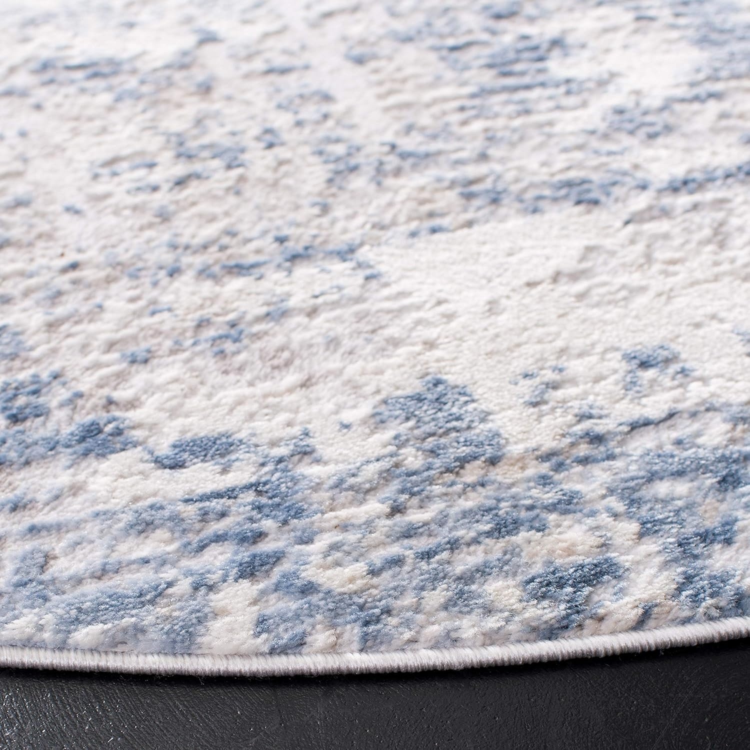 image:imageSAFAVIEH Amelia Collection Area Rug 8 x 10 Ivory amp Blue Modern Abstract Design NonShedding amp Easy Care Ideal for High Traffic Areas in Living Room Bedroom ALA700AIvoryBlue