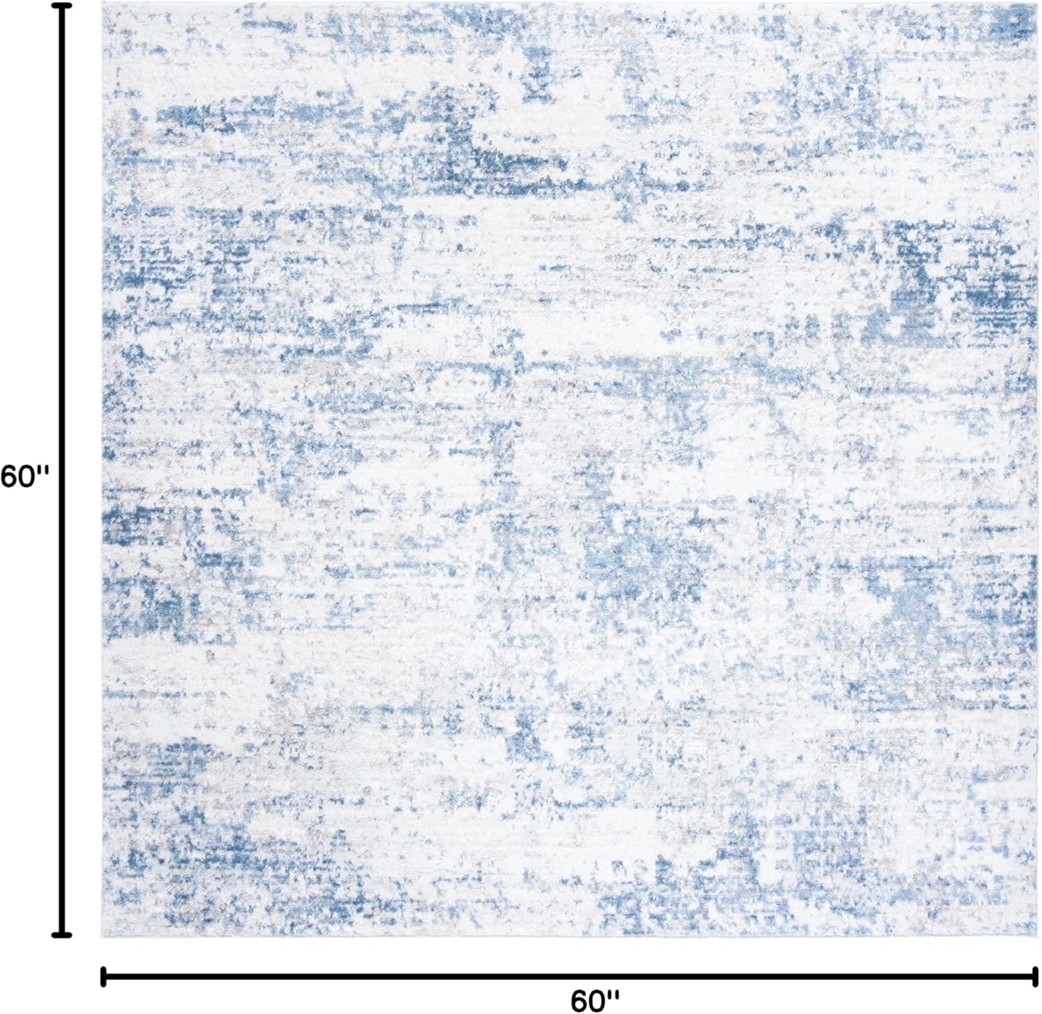 image:imageSAFAVIEH Amelia Collection Area Rug 8 x 10 Ivory amp Blue Modern Abstract Design NonShedding amp Easy Care Ideal for High Traffic Areas in Living Room Bedroom ALA700AIvoryBlue