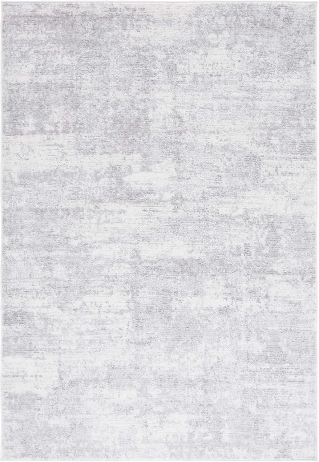 image:imageSAFAVIEH Amelia Collection Area Rug 8 x 10 Ivory amp Blue Modern Abstract Design NonShedding amp Easy Care Ideal for High Traffic Areas in Living Room Bedroom ALA700AIvoryLight Grey