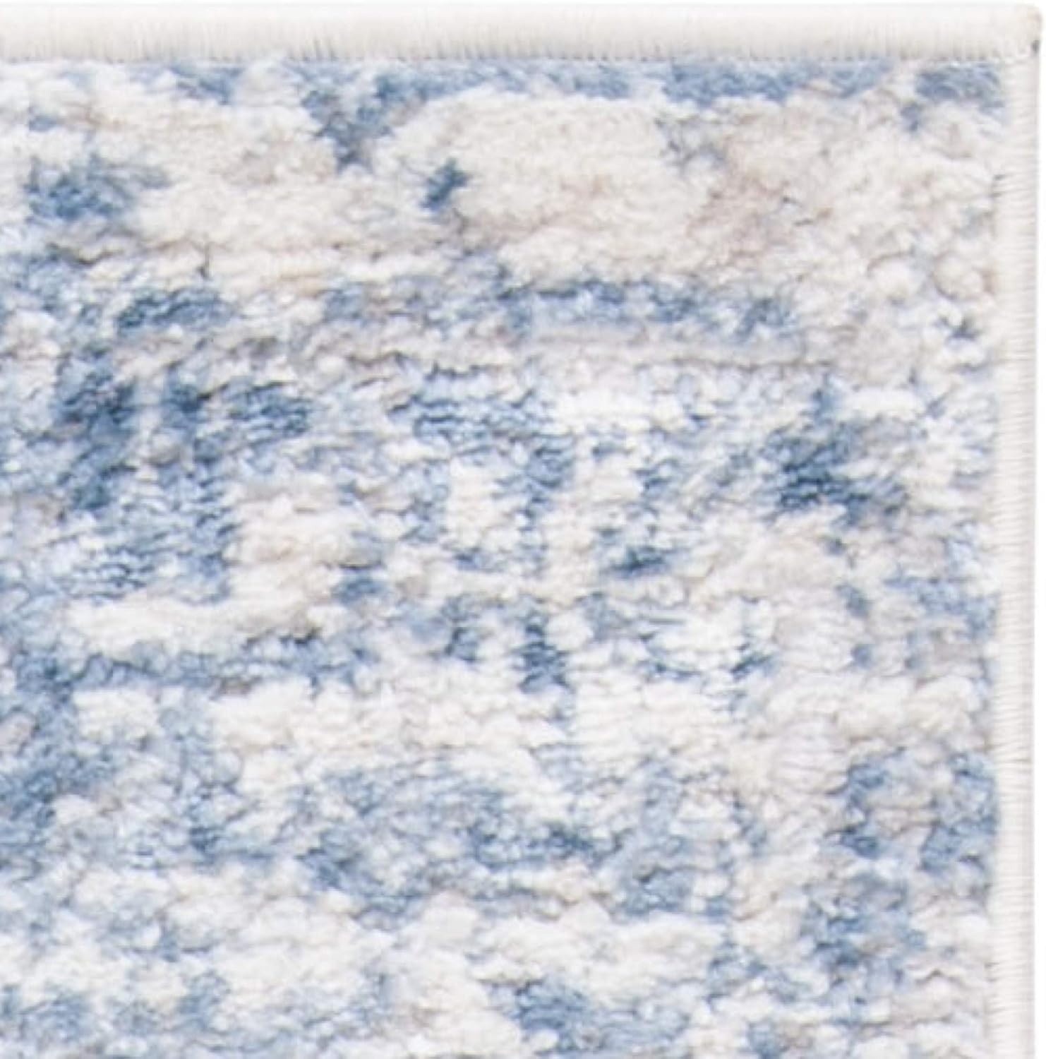 image:imageSAFAVIEH Amelia Collection Area Rug 8 x 10 Ivory amp Blue Modern Abstract Design NonShedding amp Easy Care Ideal for High Traffic Areas in Living Room Bedroom ALA700AIvoryBlue