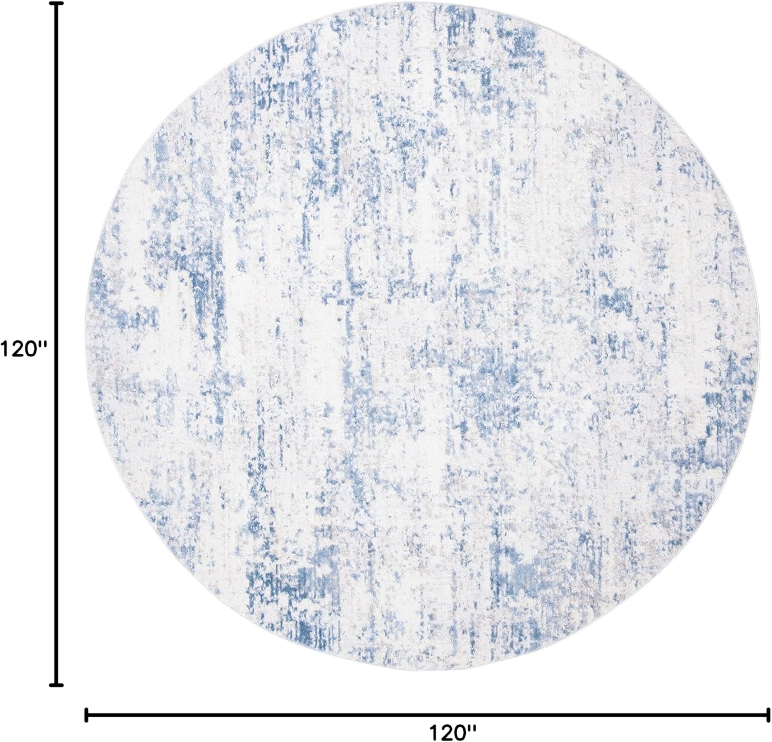 image:imageSAFAVIEH Amelia Collection Area Rug 8 x 10 Ivory amp Blue Modern Abstract Design NonShedding amp Easy Care Ideal for High Traffic Areas in Living Room Bedroom ALA700AIvoryBlue