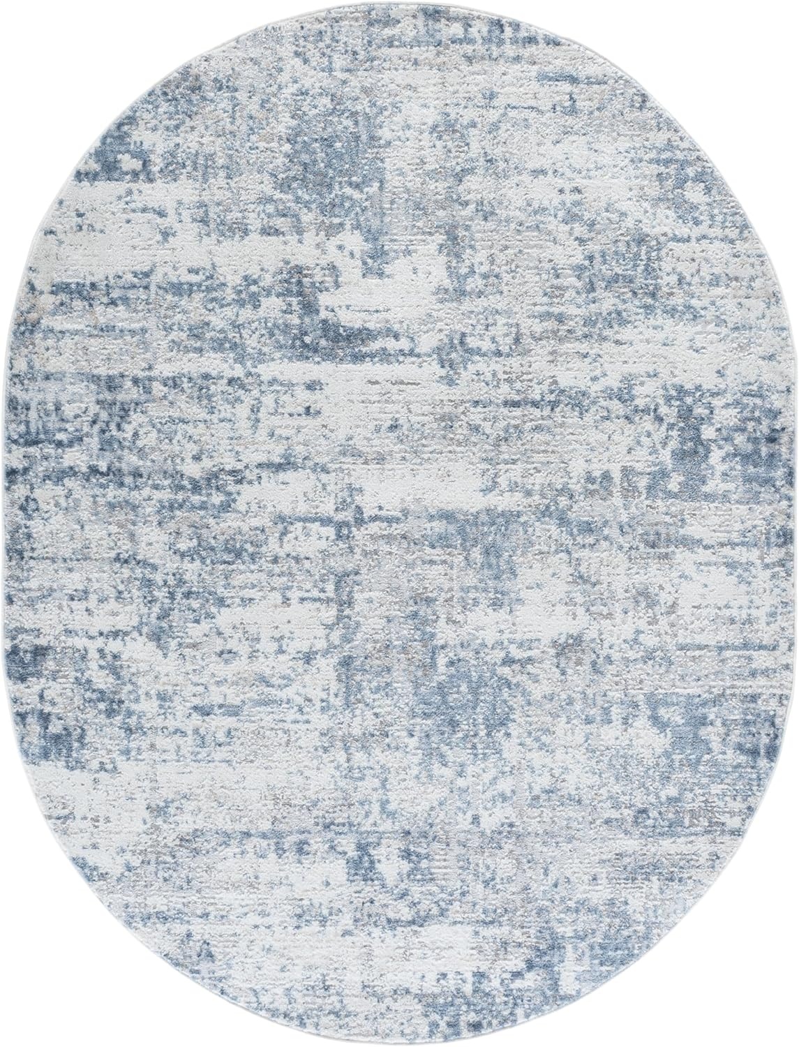 image:imageSAFAVIEH Amelia Collection Area Rug 8 x 10 Ivory amp Blue Modern Abstract Design NonShedding amp Easy Care Ideal for High Traffic Areas in Living Room Bedroom ALA700AIvoryBlue