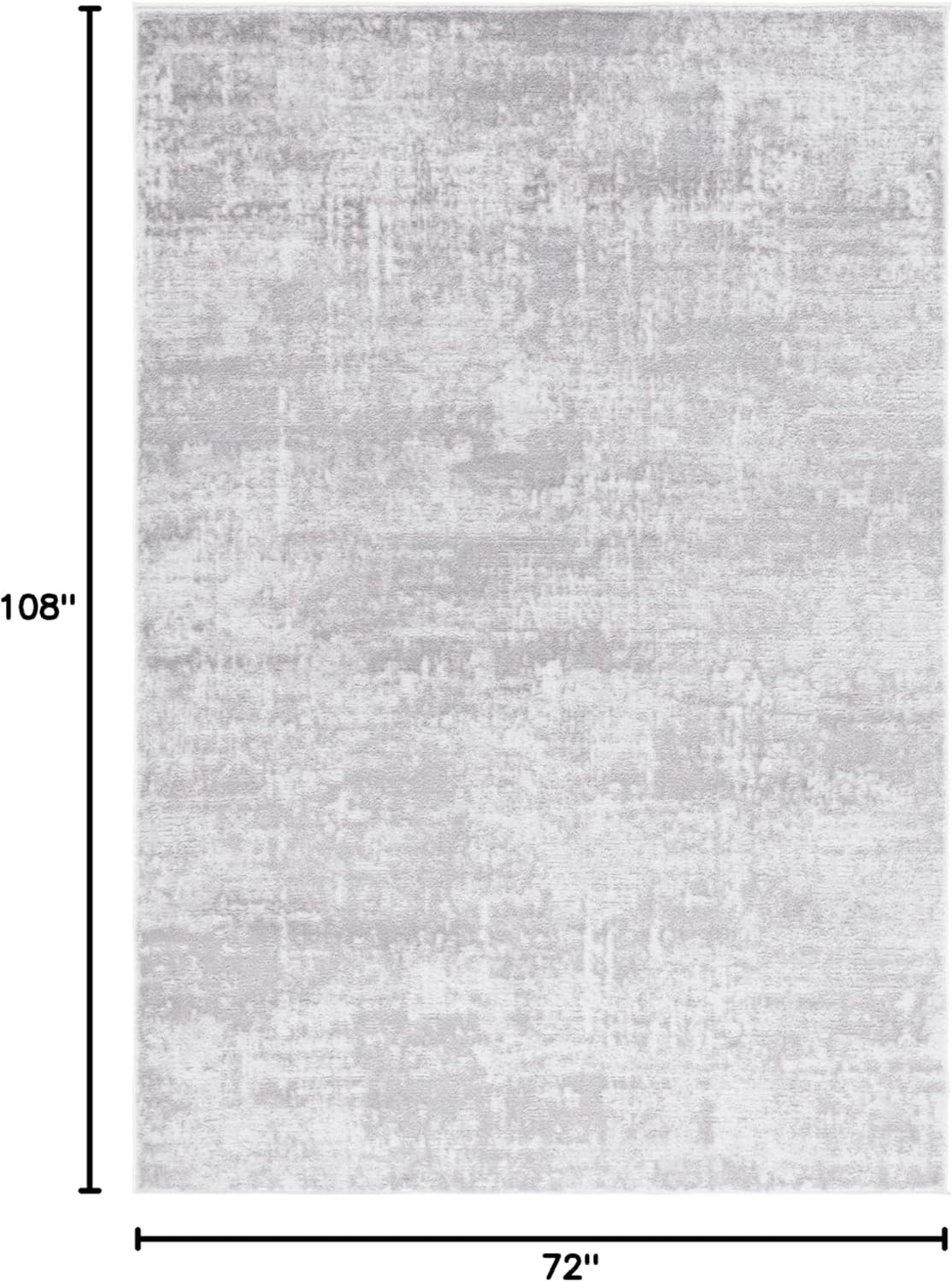 image:imageSAFAVIEH Amelia Collection Area Rug 8 x 10 Ivory amp Blue Modern Abstract Design NonShedding amp Easy Care Ideal for High Traffic Areas in Living Room Bedroom ALA700AIvoryStone Grey