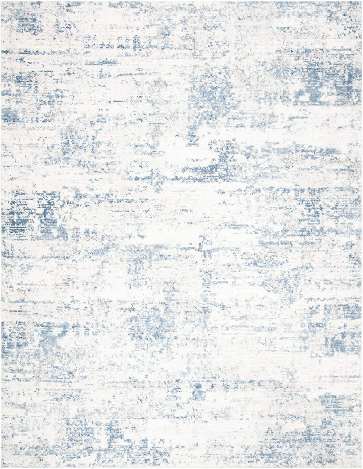 image:imageSAFAVIEH Amelia Collection Area Rug 8 x 10 Ivory amp Blue Modern Abstract Design NonShedding amp Easy Care Ideal for High Traffic Areas in Living Room Bedroom ALA700AIvoryBlue