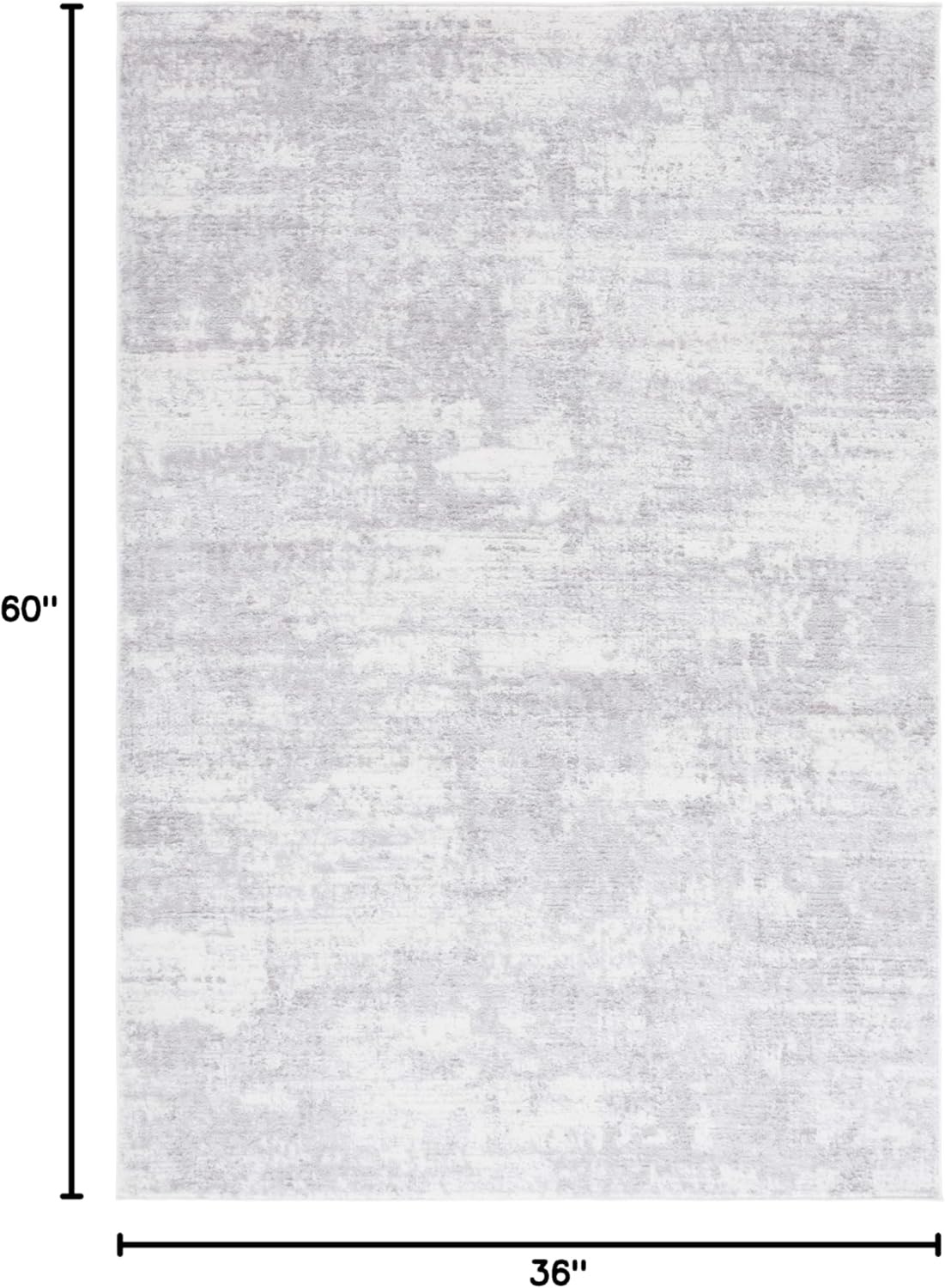image:imageSAFAVIEH Amelia Collection Area Rug 8 x 10 Ivory amp Blue Modern Abstract Design NonShedding amp Easy Care Ideal for High Traffic Areas in Living Room Bedroom ALA700AIvoryLight Grey