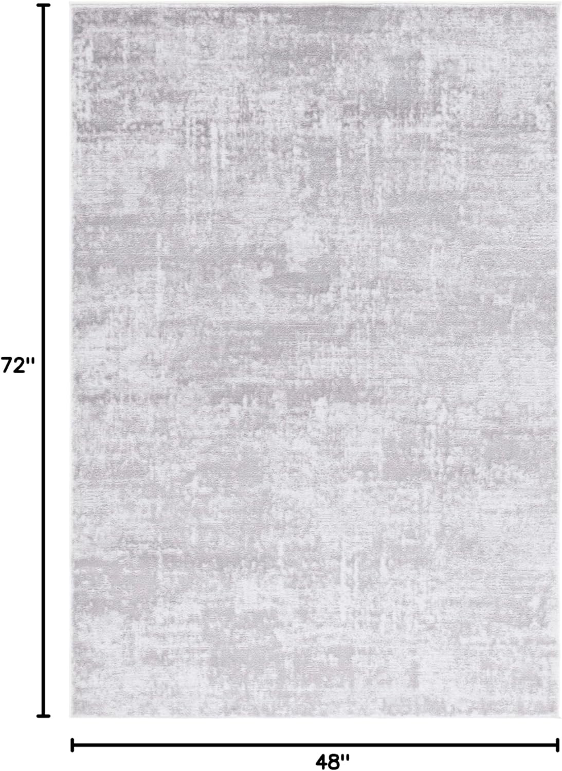 image:imageSAFAVIEH Amelia Collection Area Rug 8 x 10 Ivory amp Blue Modern Abstract Design NonShedding amp Easy Care Ideal for High Traffic Areas in Living Room Bedroom ALA700AIvoryStone Grey