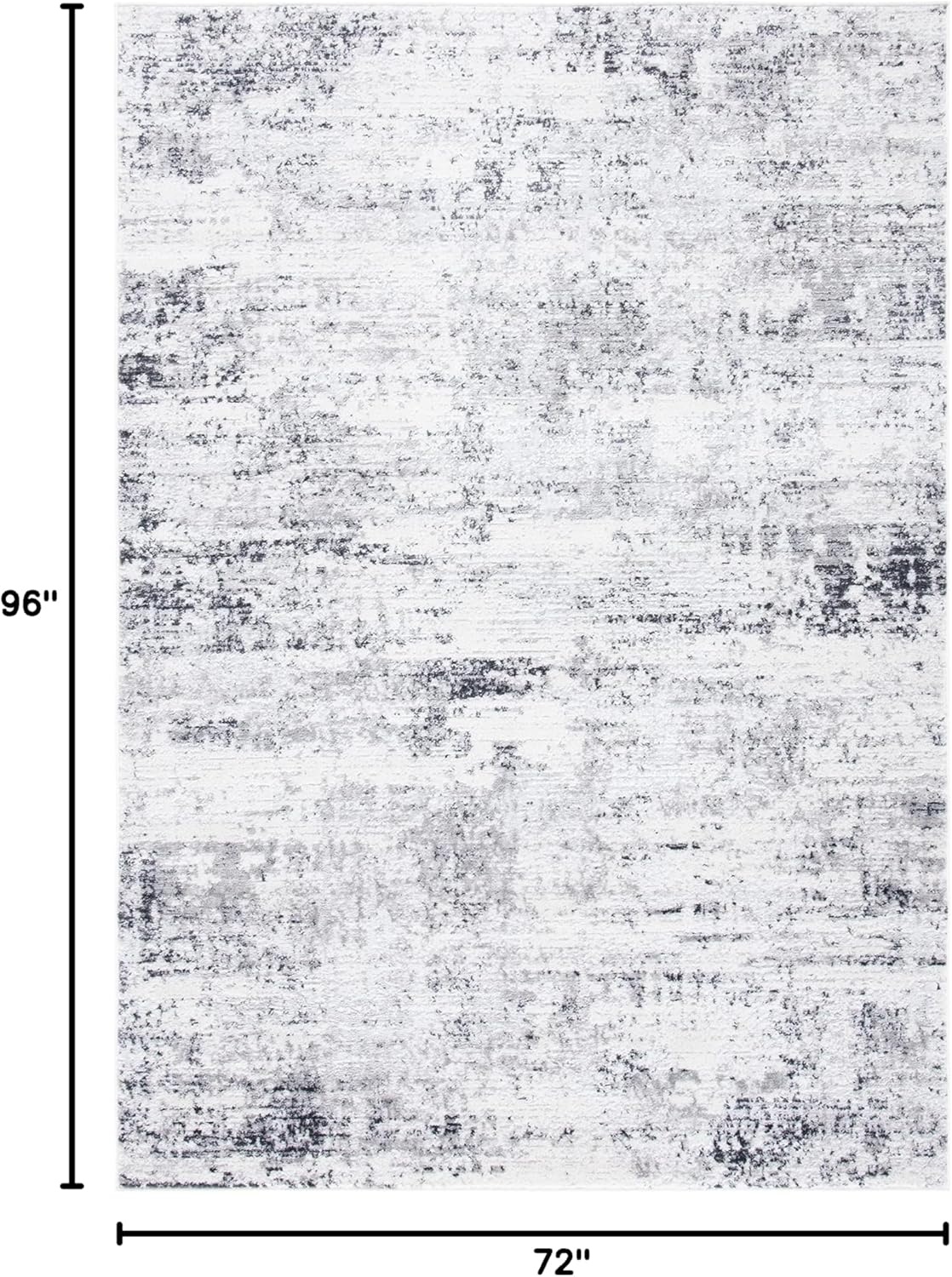 image:imageSAFAVIEH Amelia Collection Area Rug 8 x 10 Ivory amp Blue Modern Abstract Design NonShedding amp Easy Care Ideal for High Traffic Areas in Living Room Bedroom ALA700AIvoryGrey